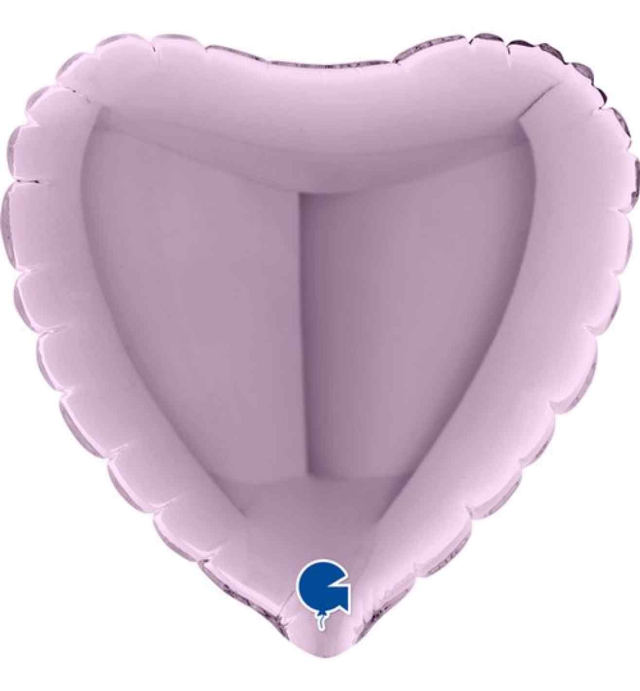 4" Grabo Heart Lilac Foil