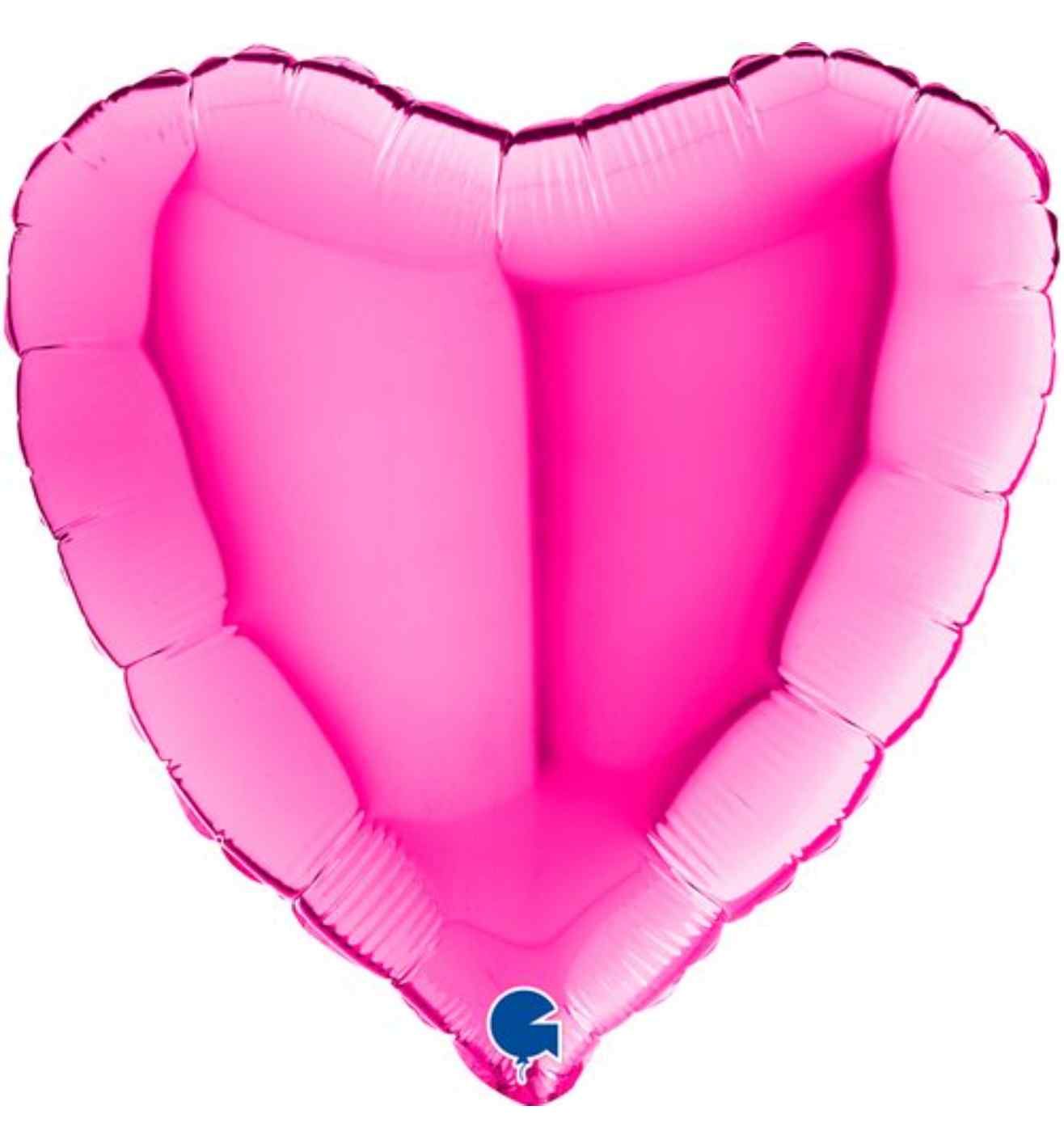 18" Grabo Heart Magenta Foil