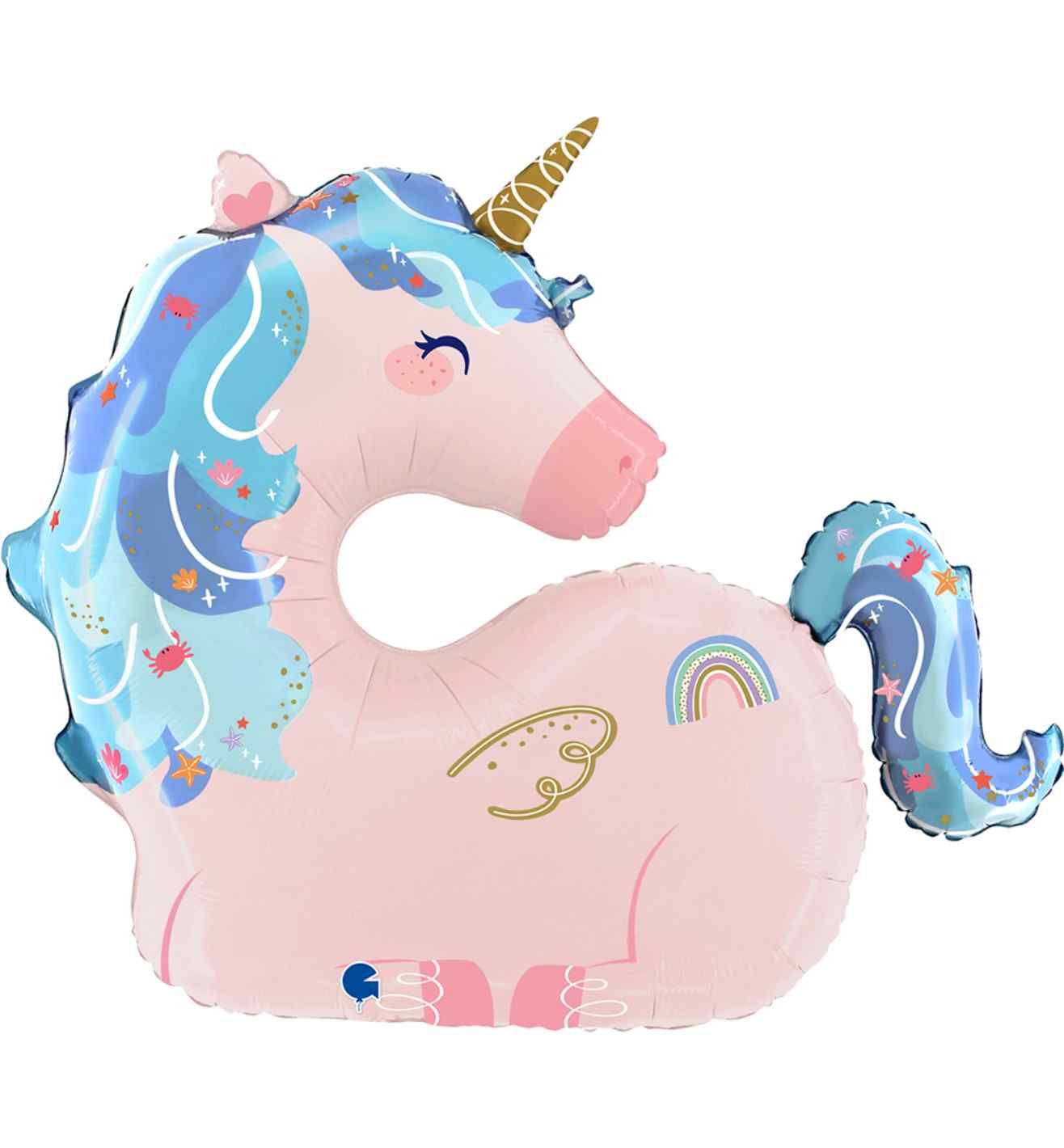 30" Grabo Maritime Unicorn Foil Balloon