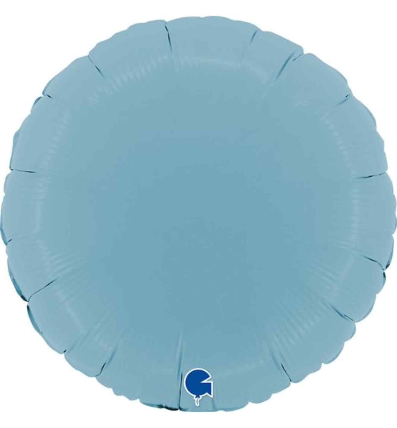 18" Grabo Round Matte Blue Foil