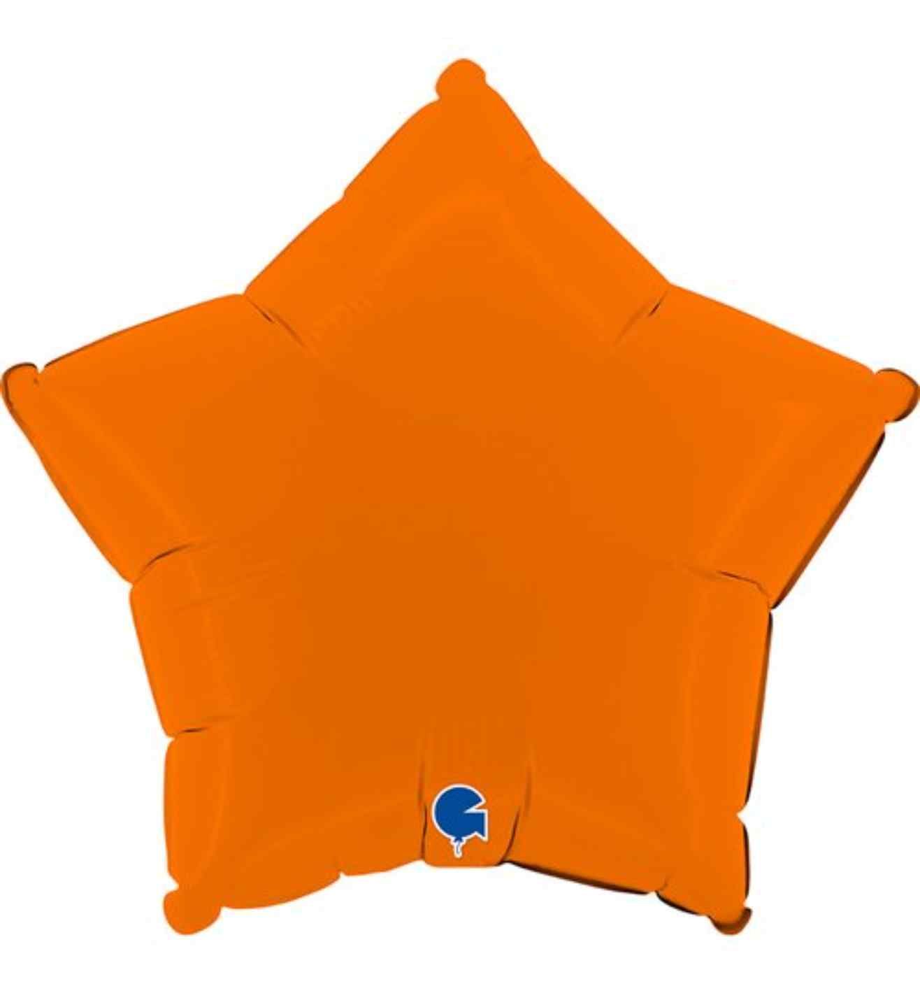 18" Grabo Star Matte Orange Foil