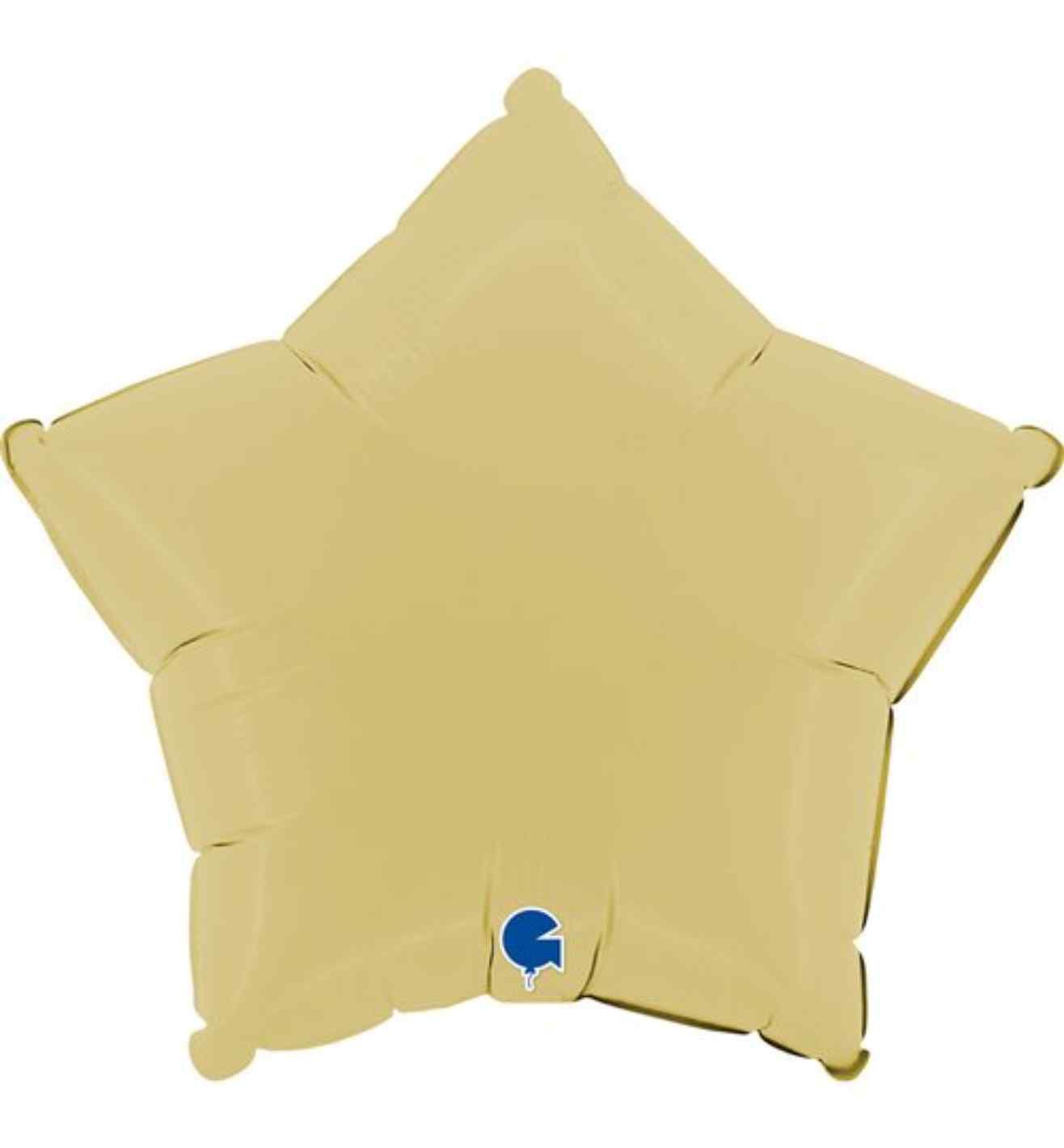 18" Grabo Matte Yellow Star