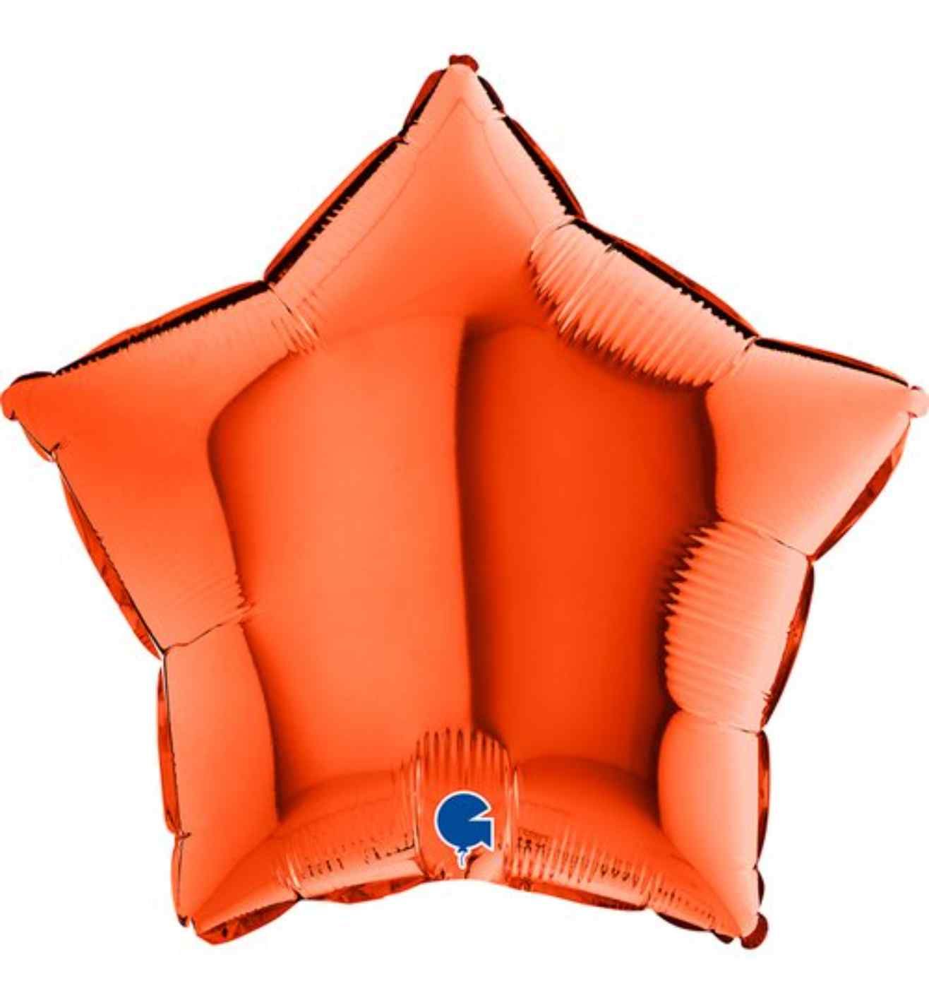 18" Grabo Star Orange Foil
