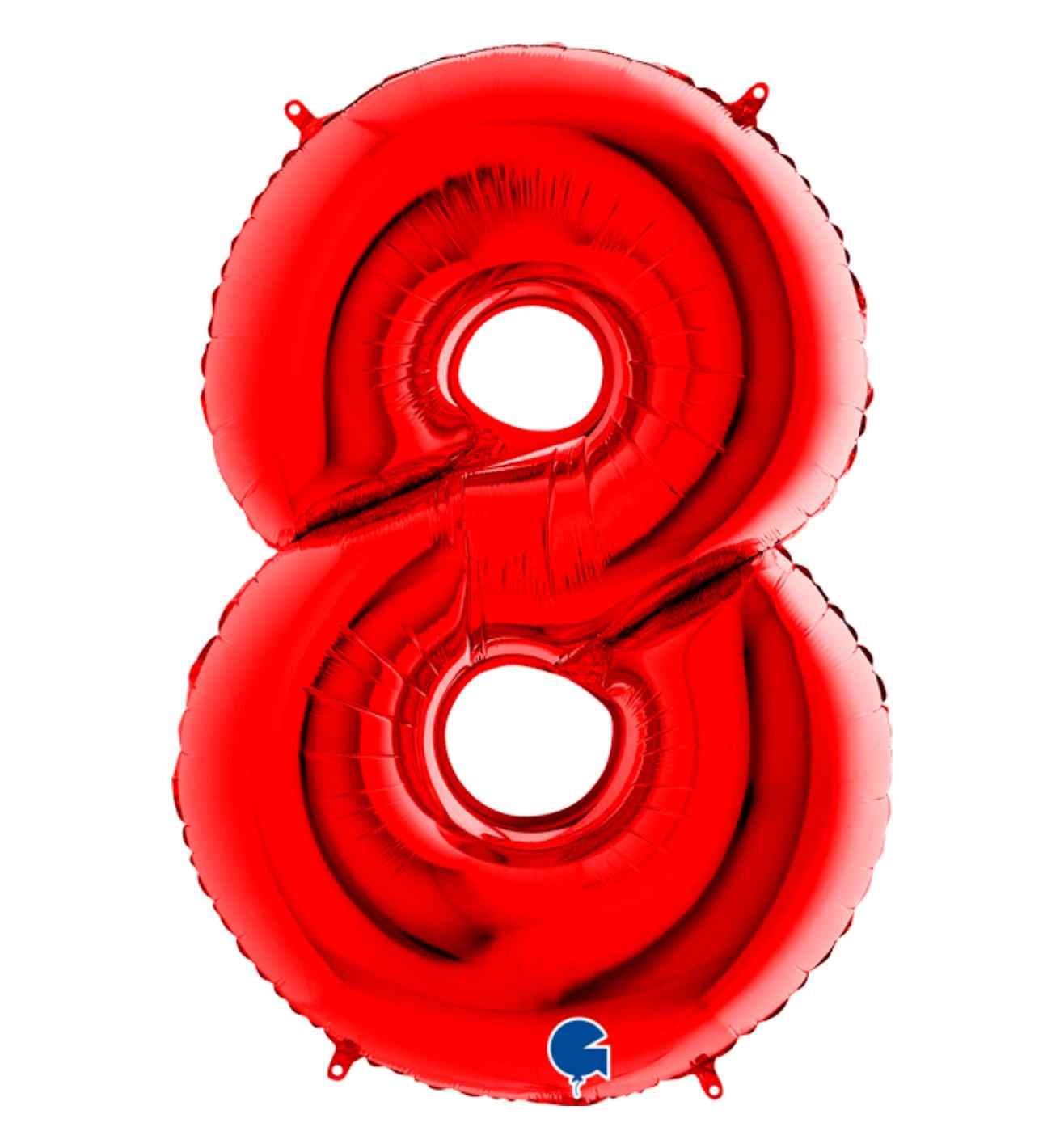 40" Grabo Red Number 8