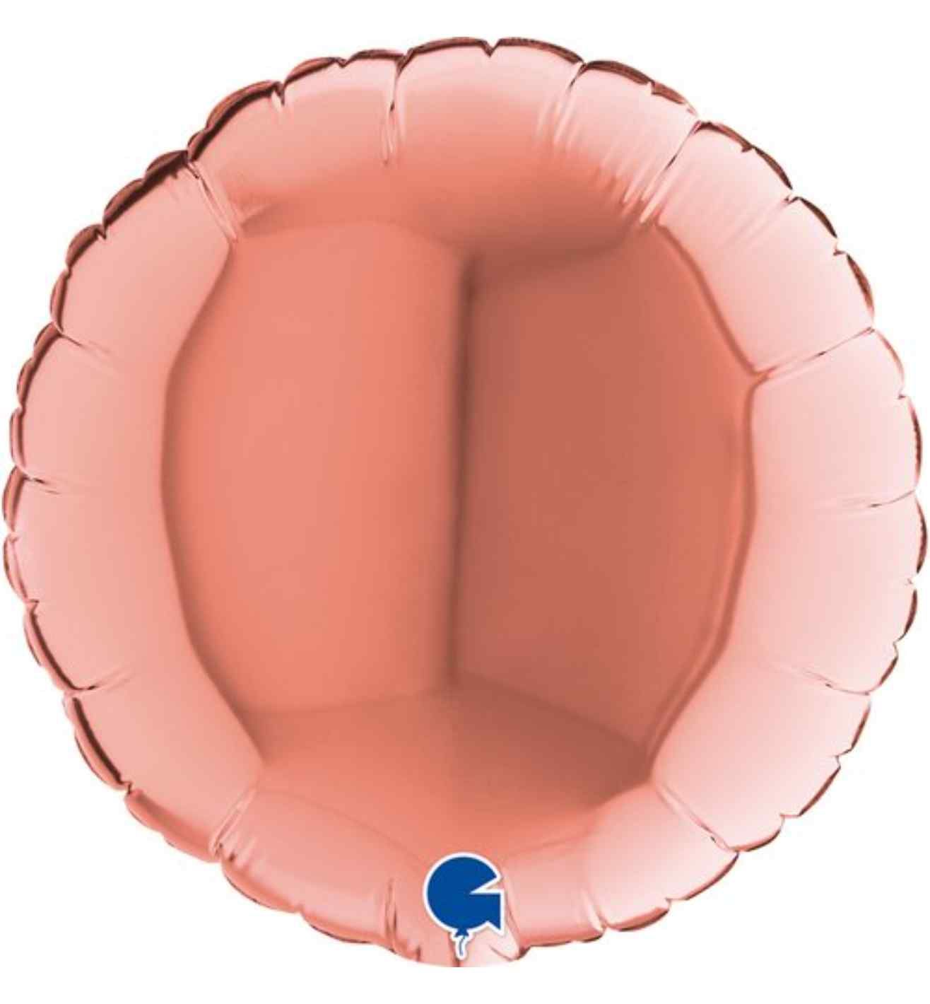 9" Grabo Round Rose Gold Foil