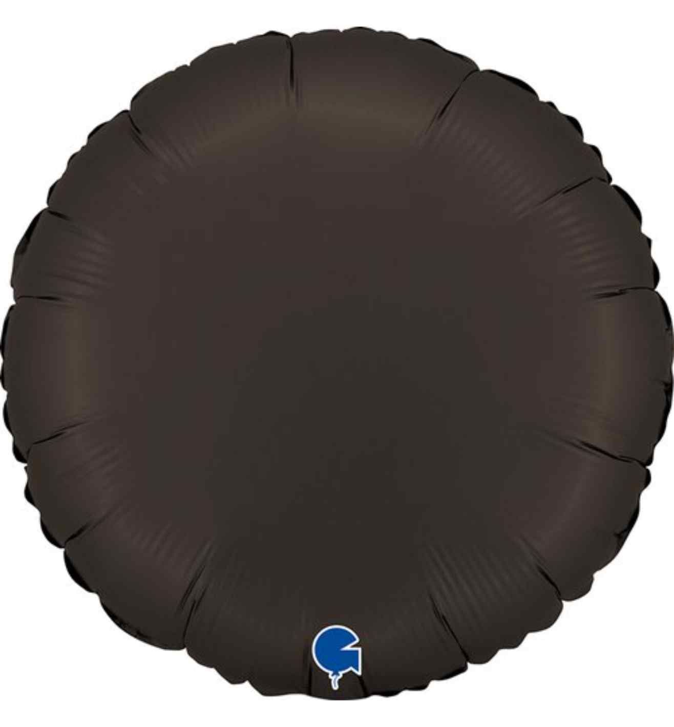 18" Grabo Round Satin Fumé Black Foil