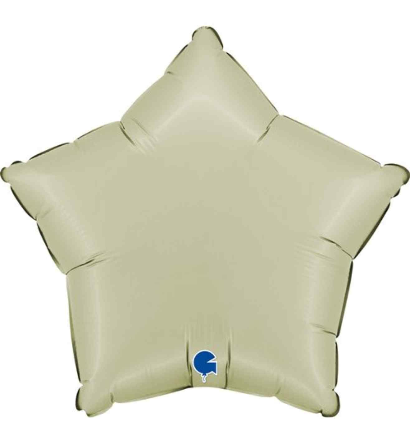 18" Grabo Star Satin Olive Green Foil