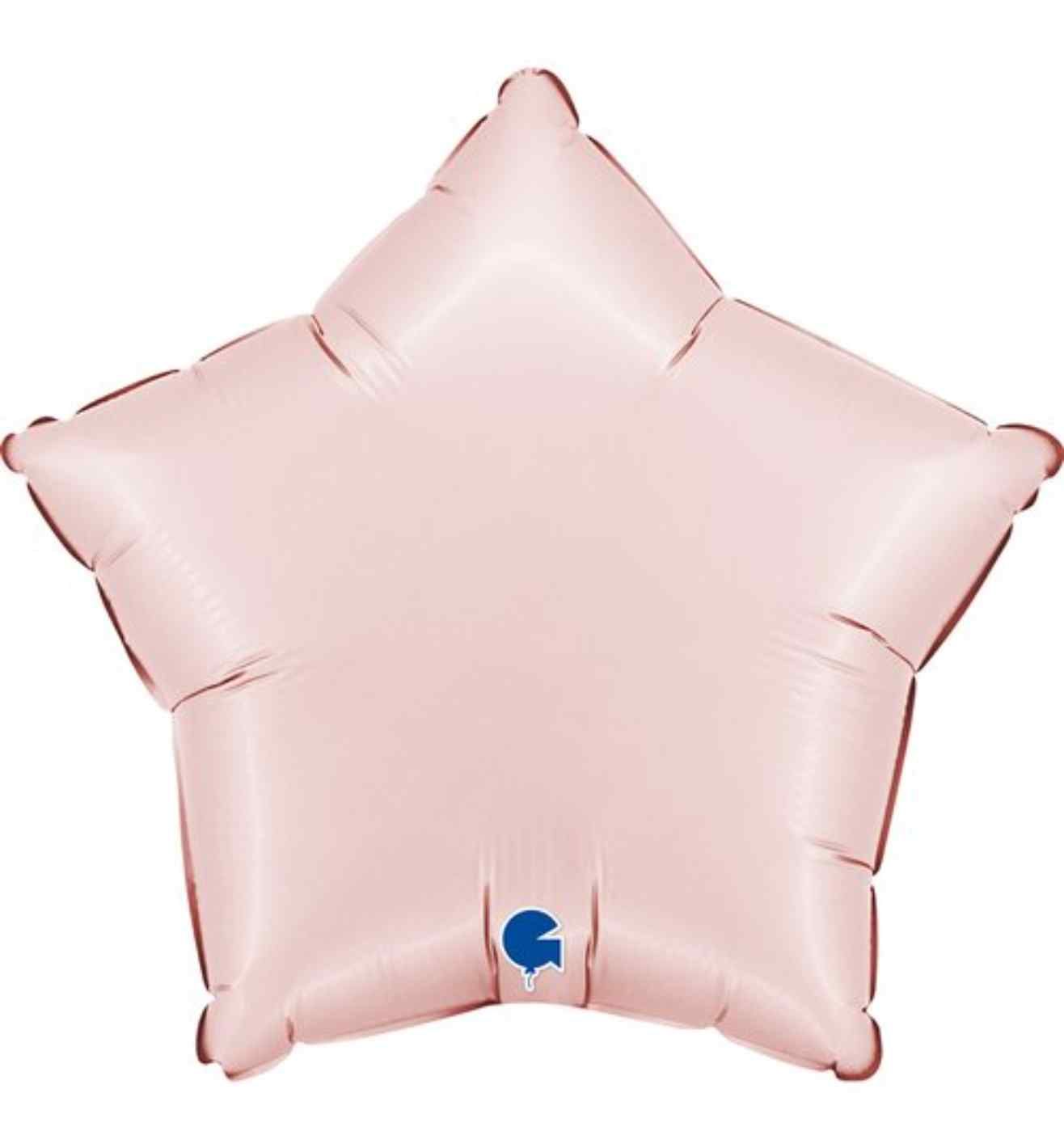 18" Grabo Star Satin Pastel Pink Foil