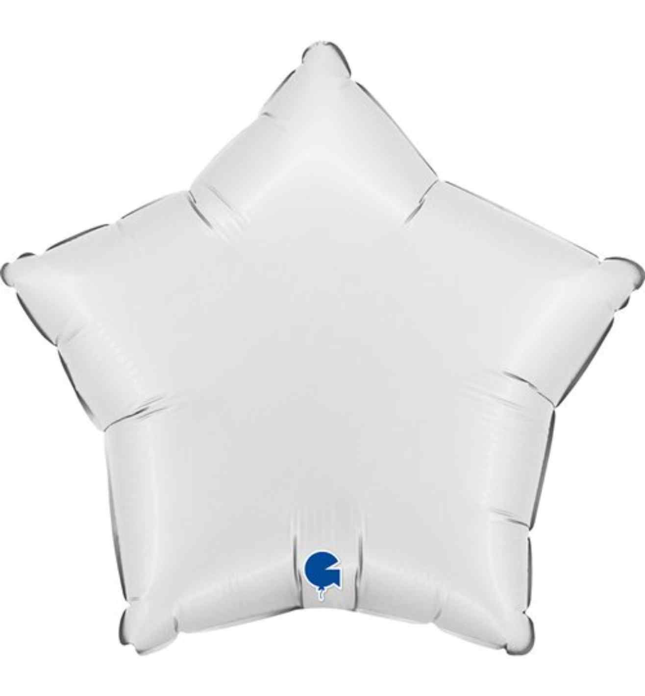 18" Grabo Star Satin White Foil