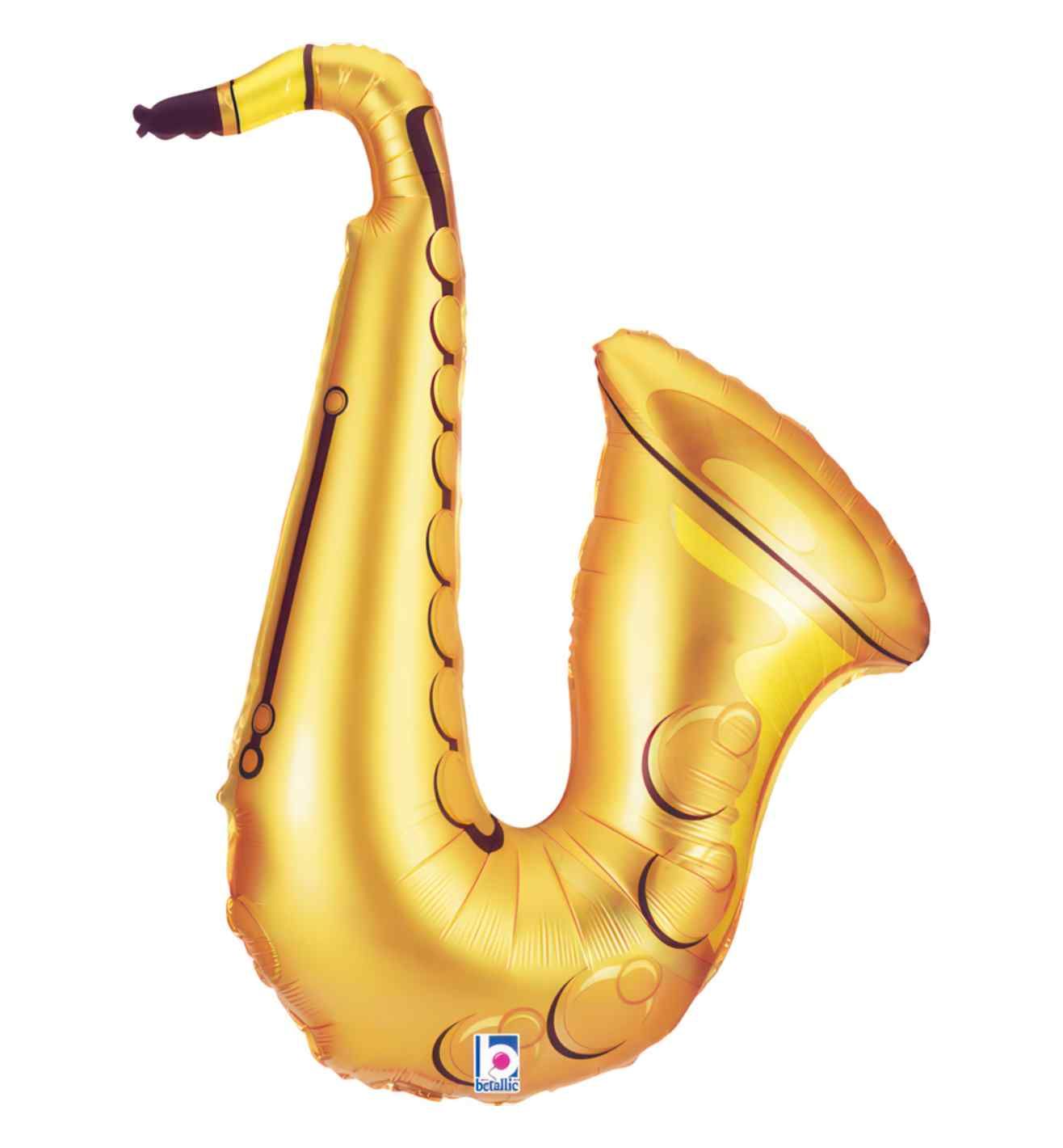 37" Betallic Sax Foil Balloon