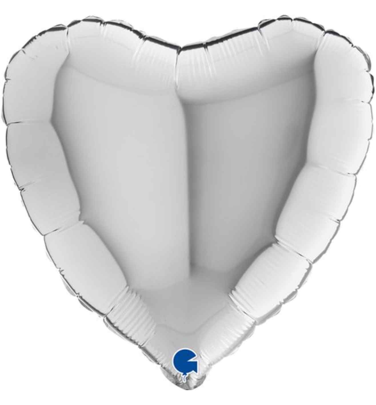 18" Grabo Heart Silver Foil