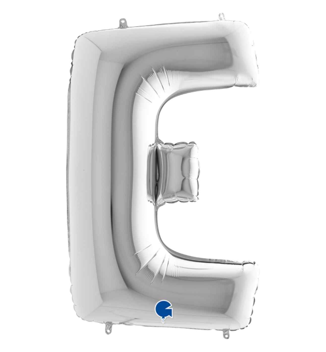 40" Grabo Silver Letter E