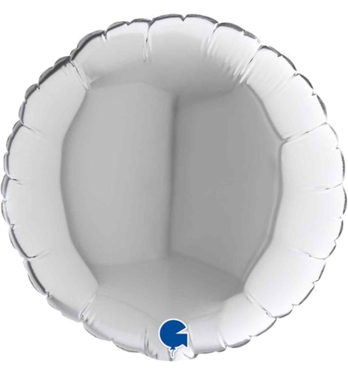 9" Grabo Round Silver Foil