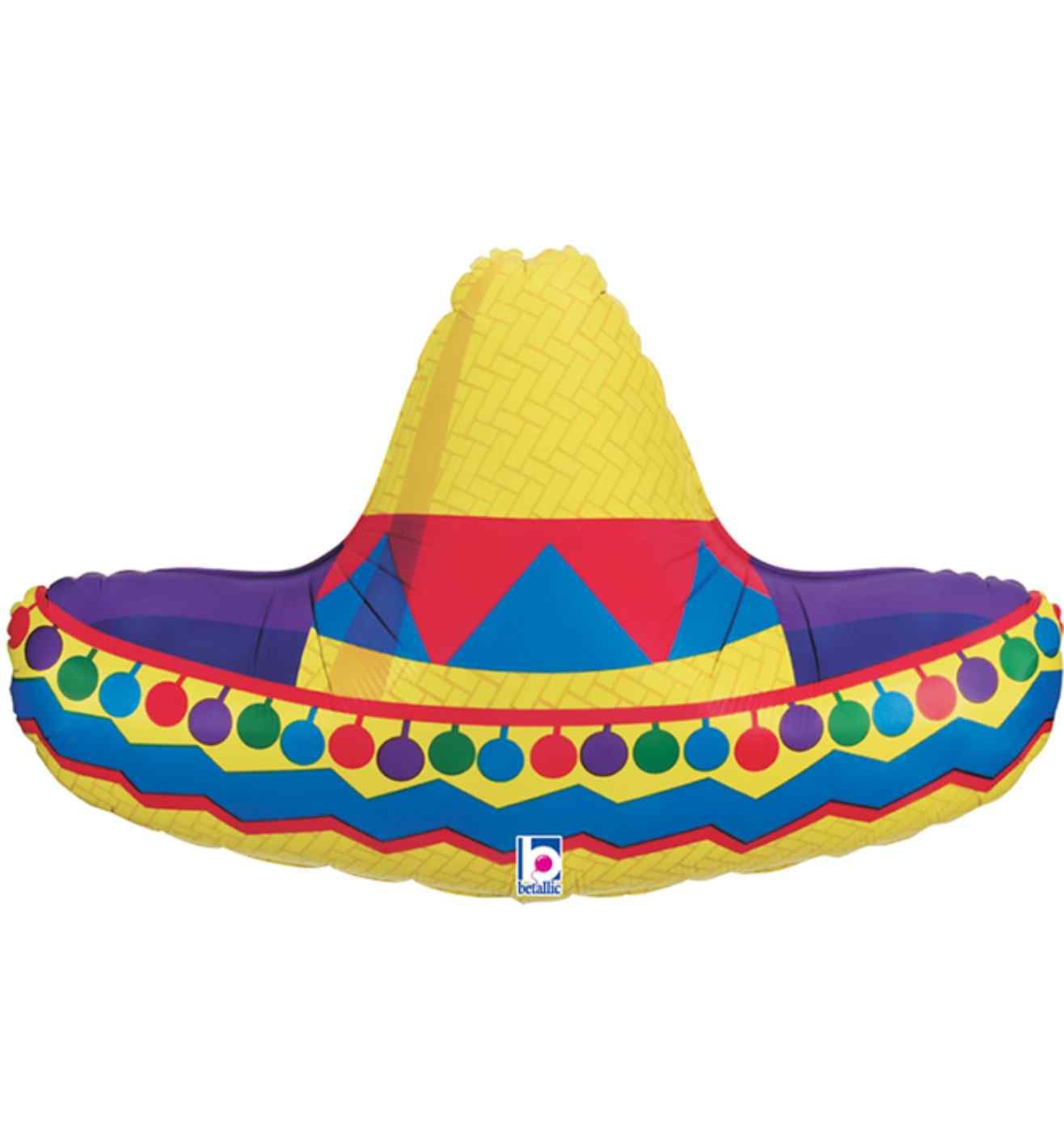 34" Betallic Sombrero Foil Balloon
