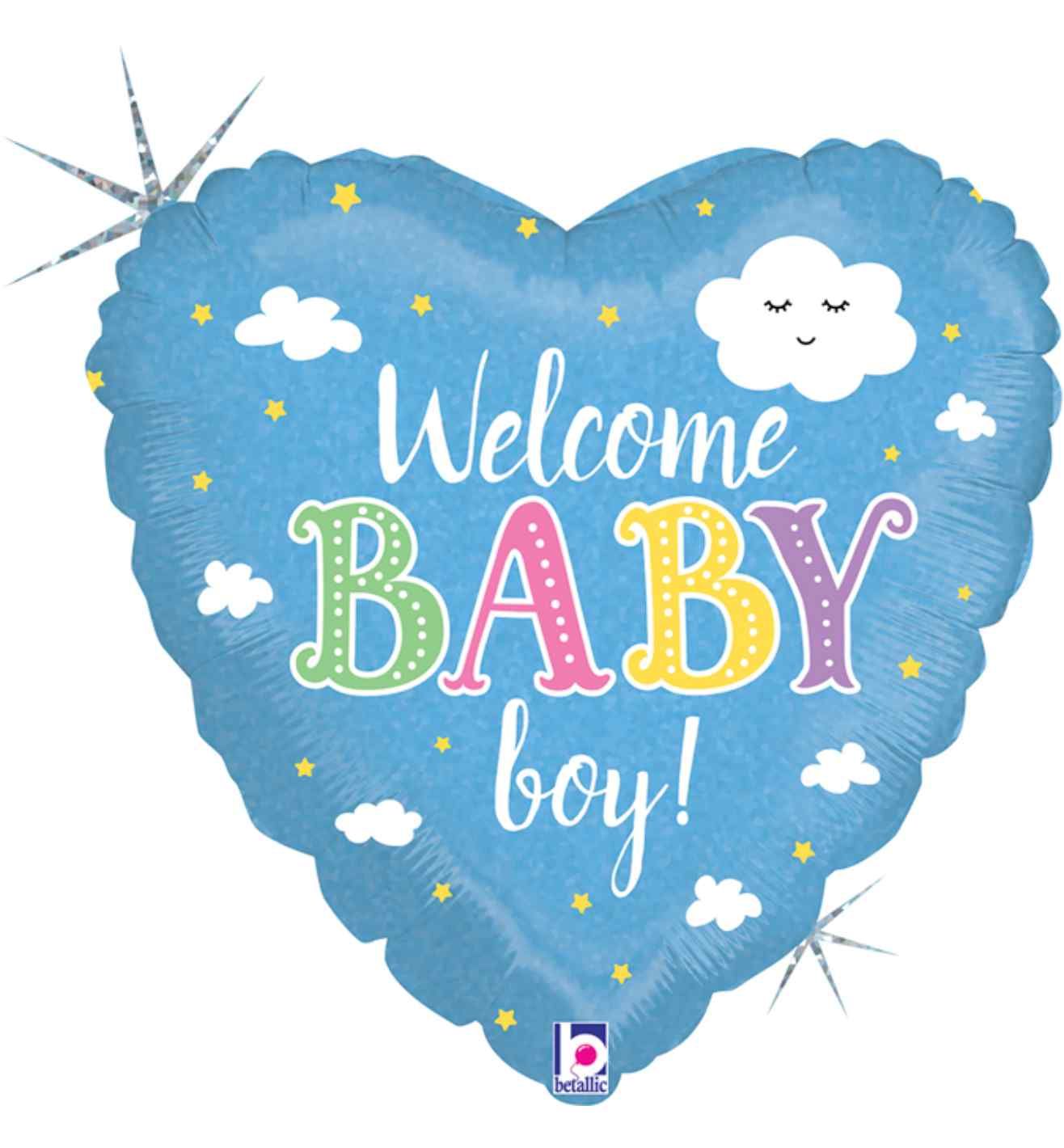 18" Betallic Welcome Home Baby Foil Balloon
