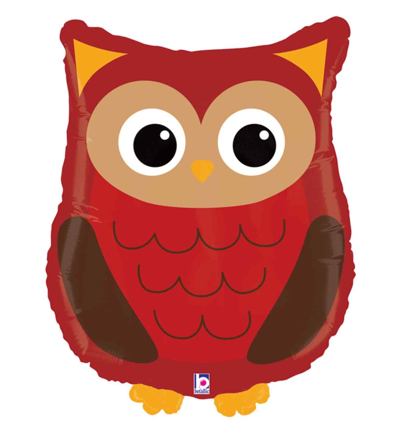 26" Betallic Woodland Owl Foil Balloon