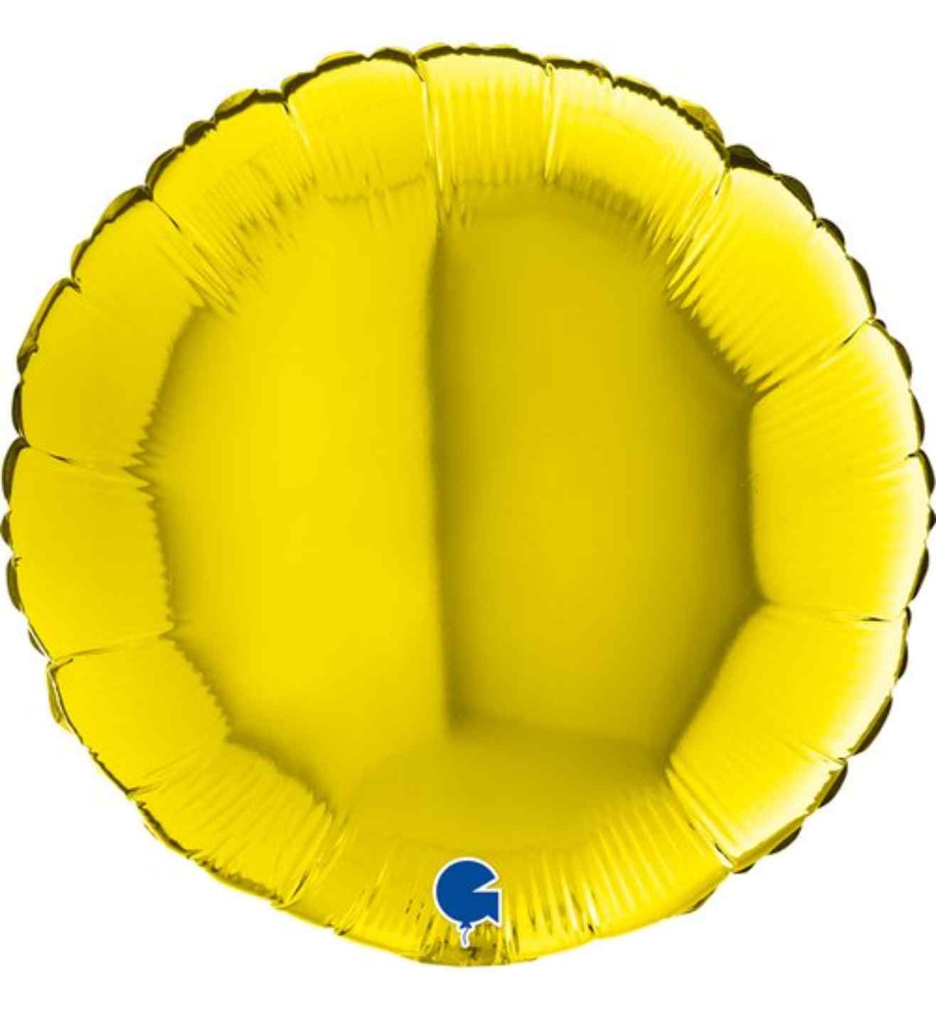 18" Grabo Round Yellow Foil