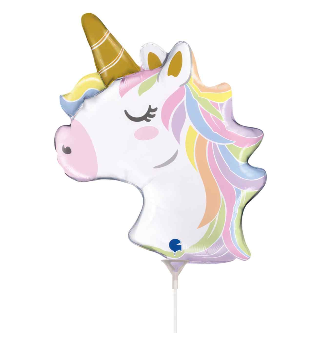14" Mini Grabo Unicorn Foil Balloon