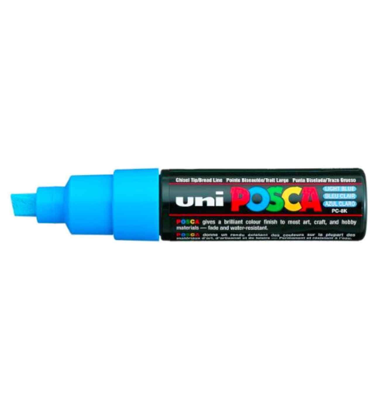 Light Blue POSCA Broad Chisel Tip