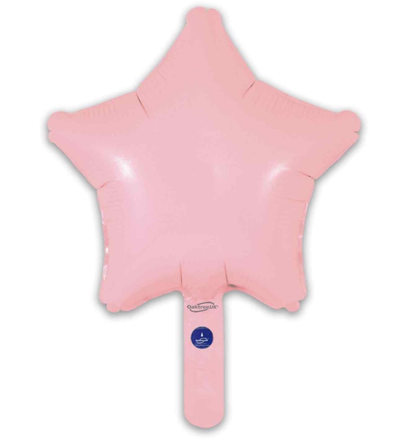 9" Oaktree Matte Pink Star Foil