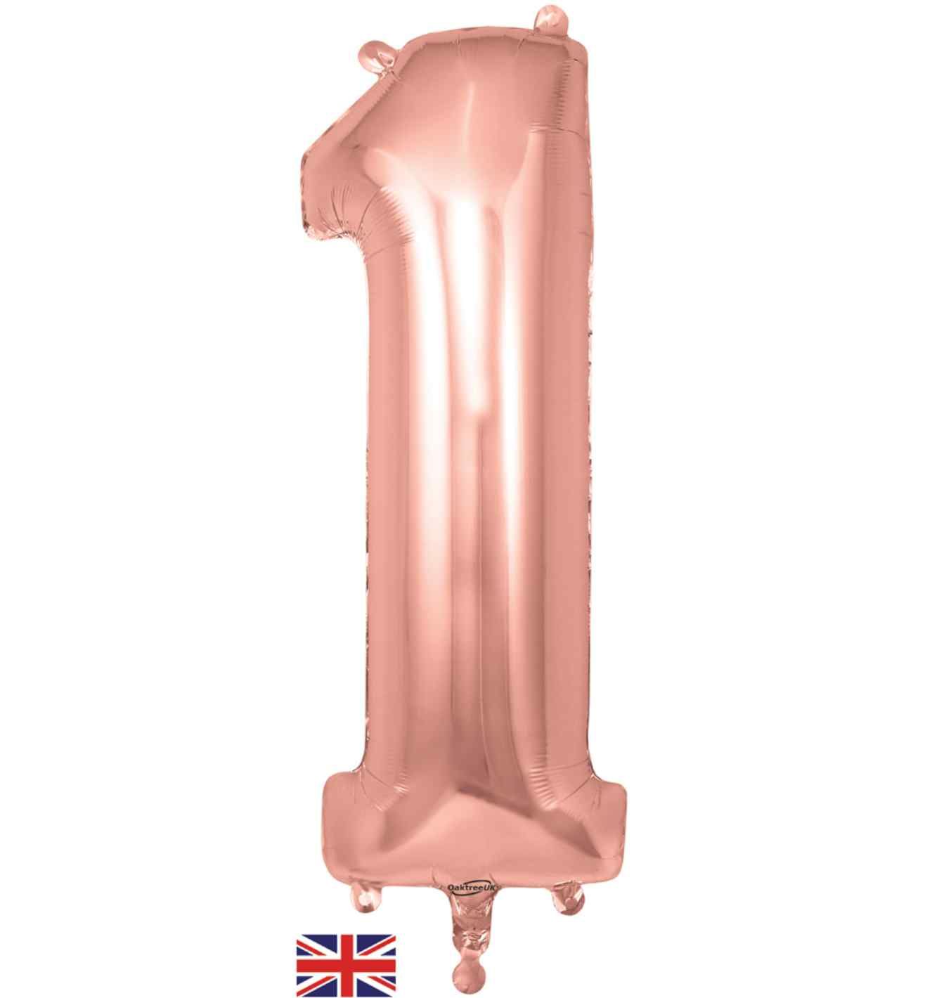 34" Rose Gold Number 1 Oaktree
