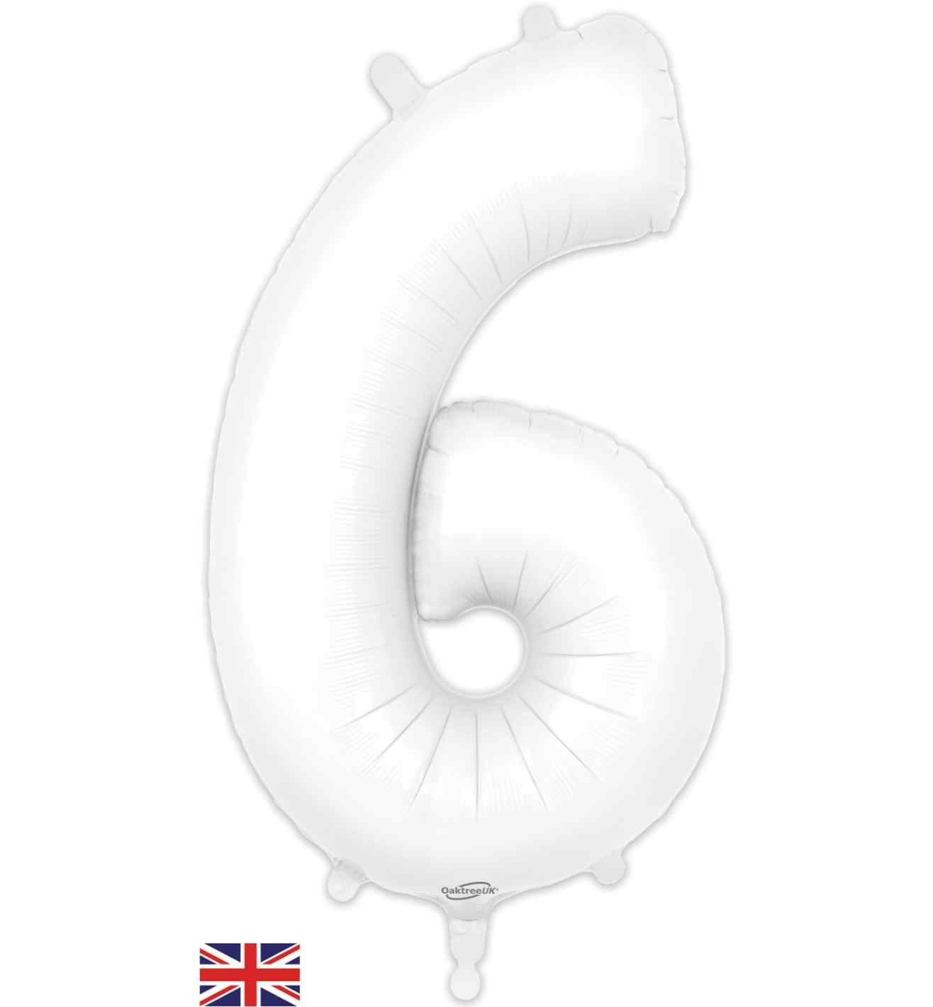 34" Matte White 6 Oaktree