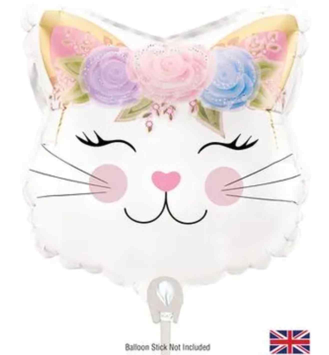 9" Oaktree Floral Kitten Holographic Mini Foil