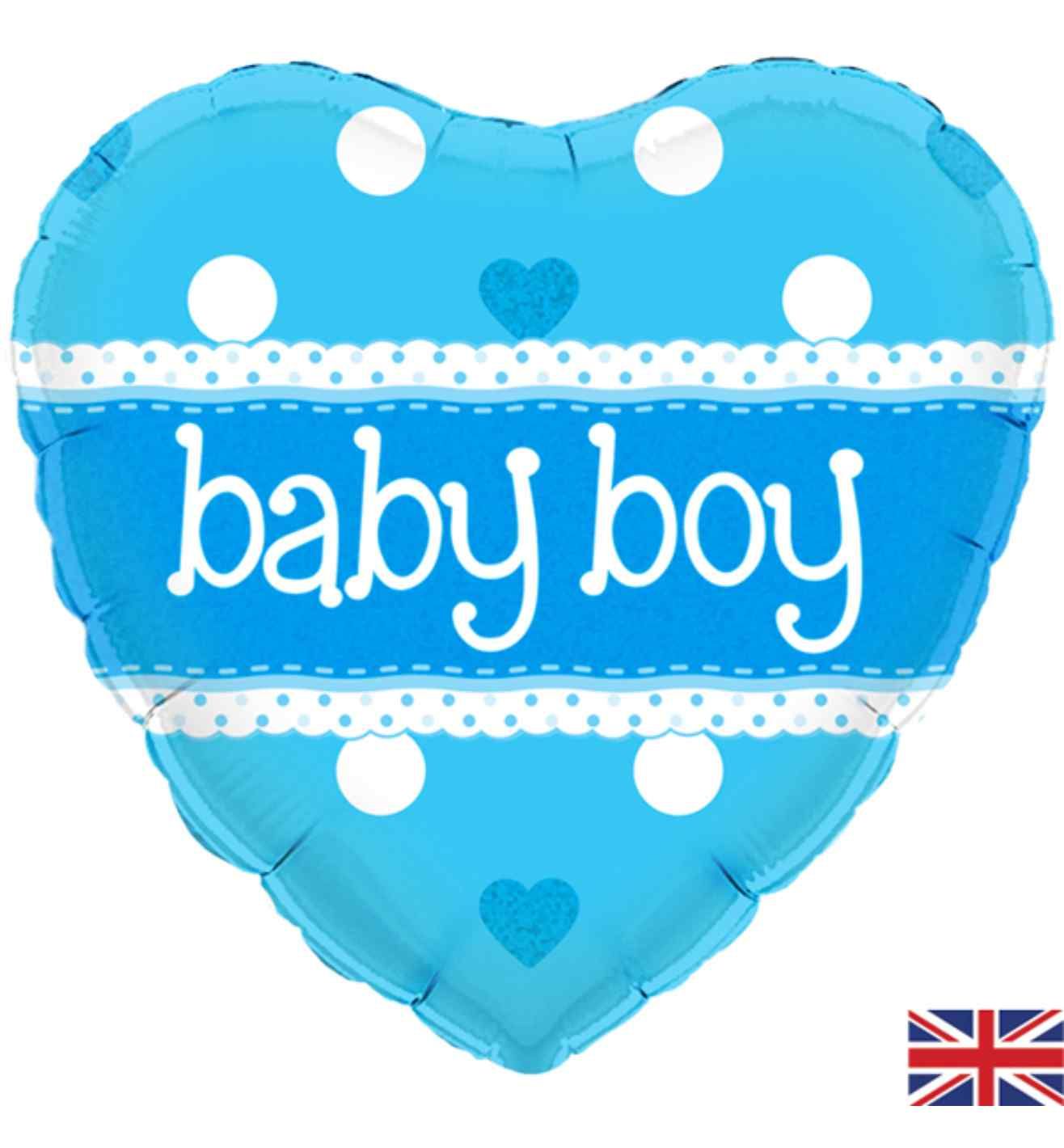 18" Oaktree Baby Boy Blue Heart
