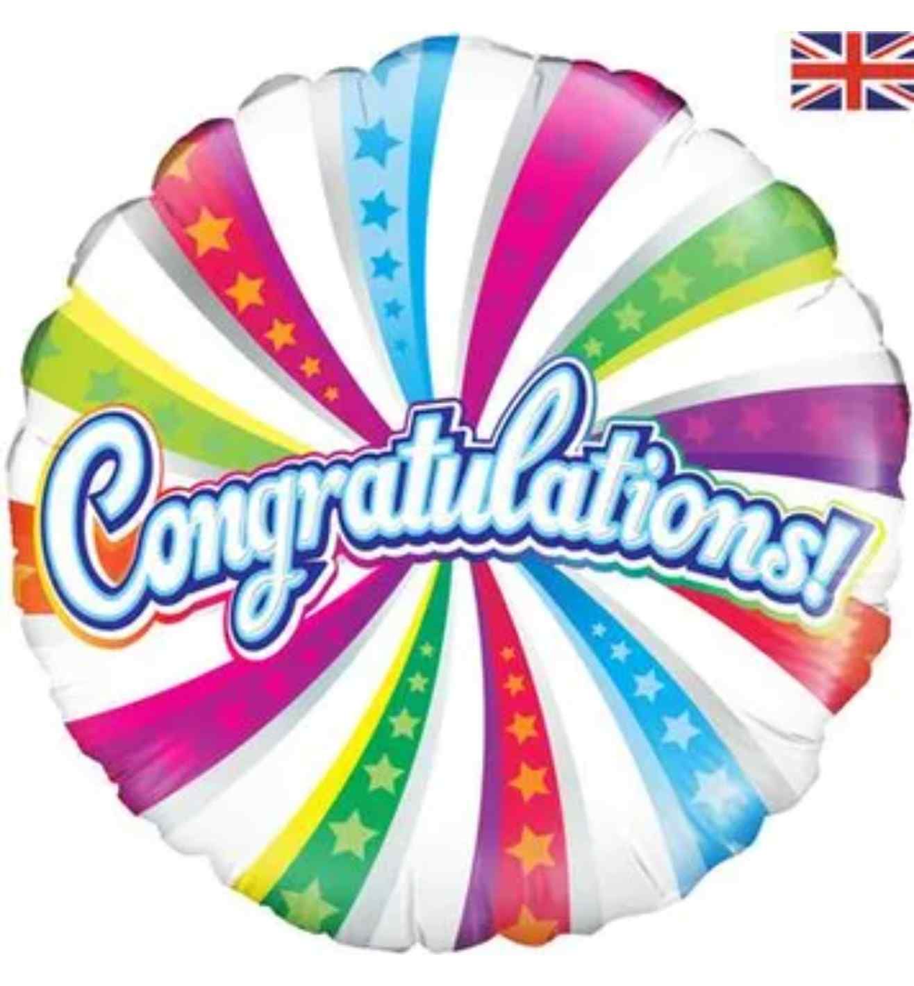 18" Oaktree Congratulations Round