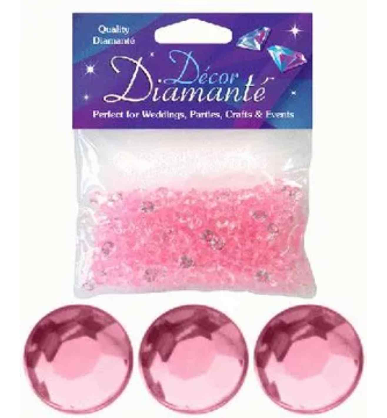 Decor Diamante Diamonds - Pearl Pink 6mm 28g