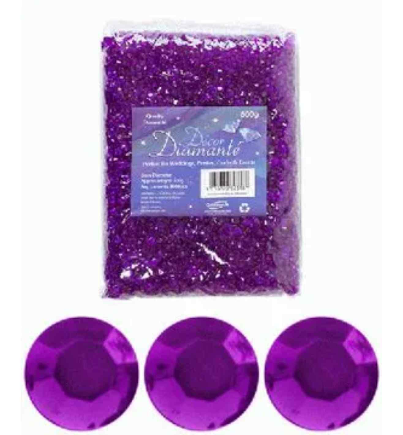 Decor Diamante Diamonds - Amethyst 6mm 500g