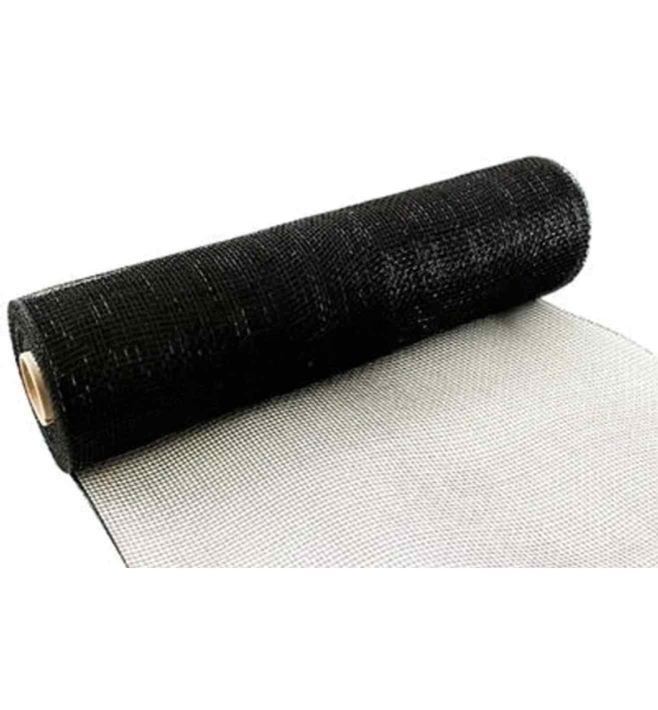 Eleganza Deco Mesh Black - 25cm x 9.1m