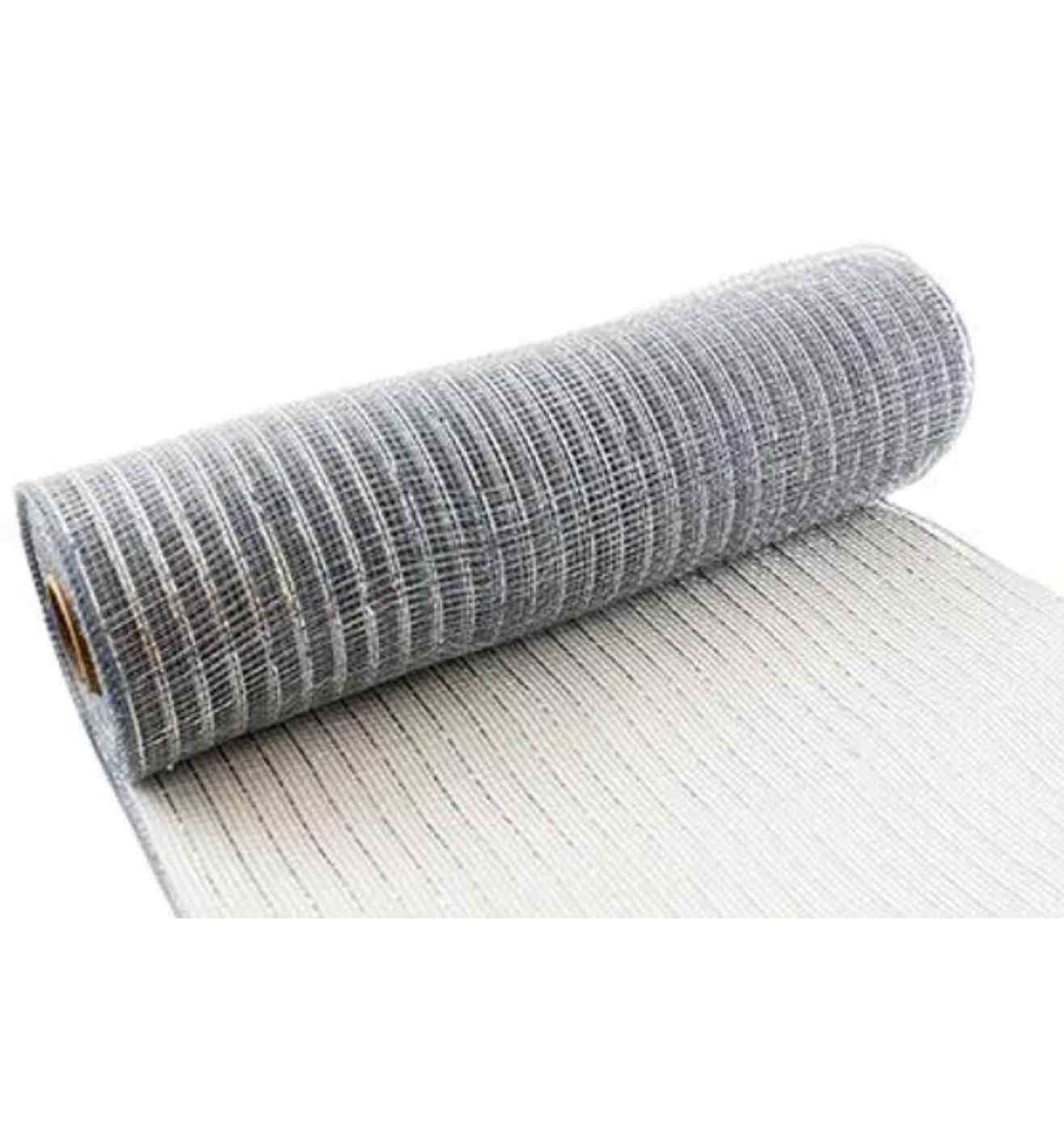 Eleganza Deco Mesh Silver - 25cm x 9.1m