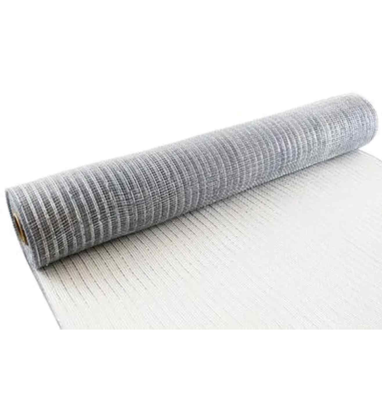 Eleganza Deco Mesh Silver - 53cm x 9.1m