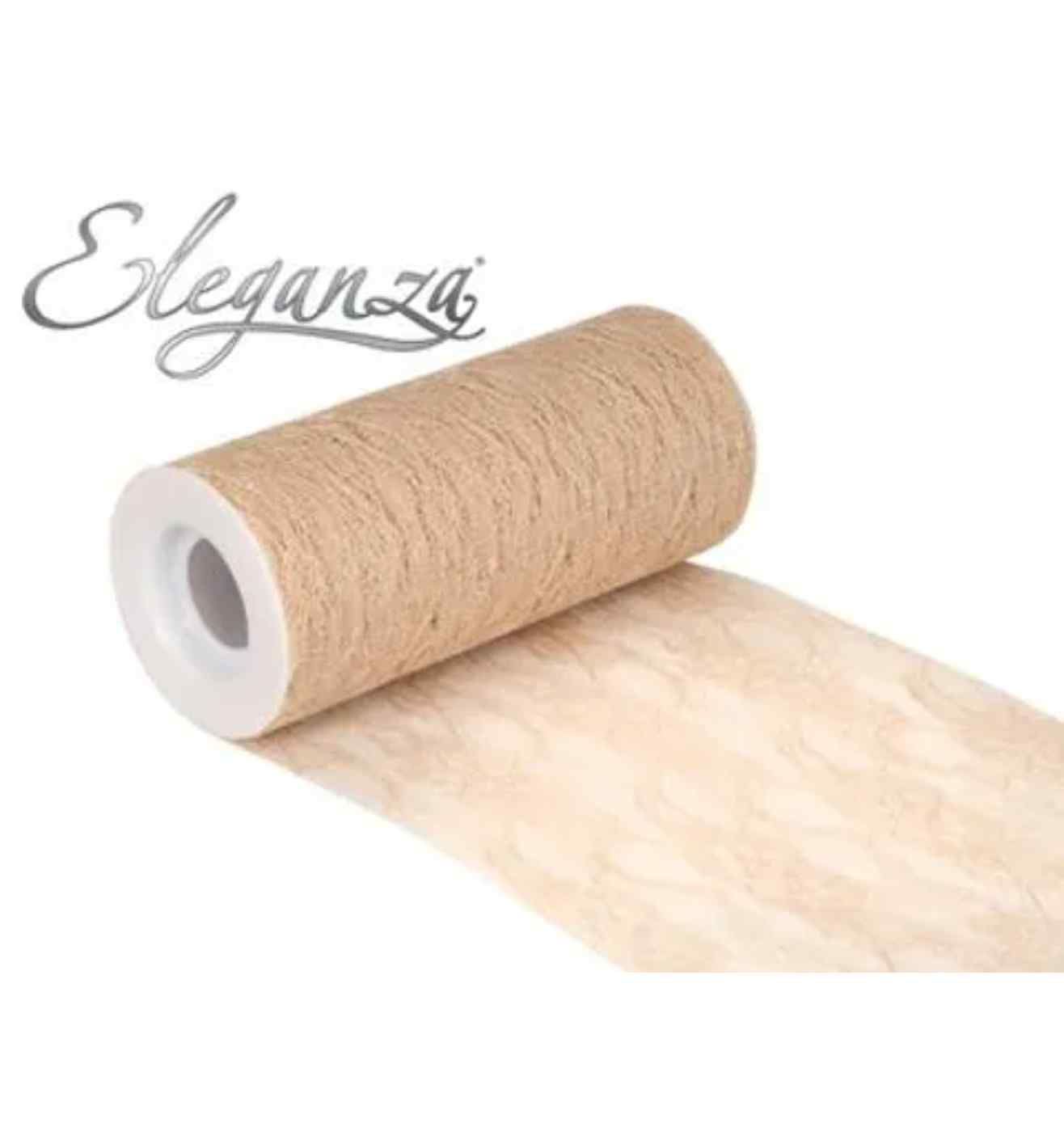 Eleganza Lace Netting Vintage Champagne - 6" x 10m