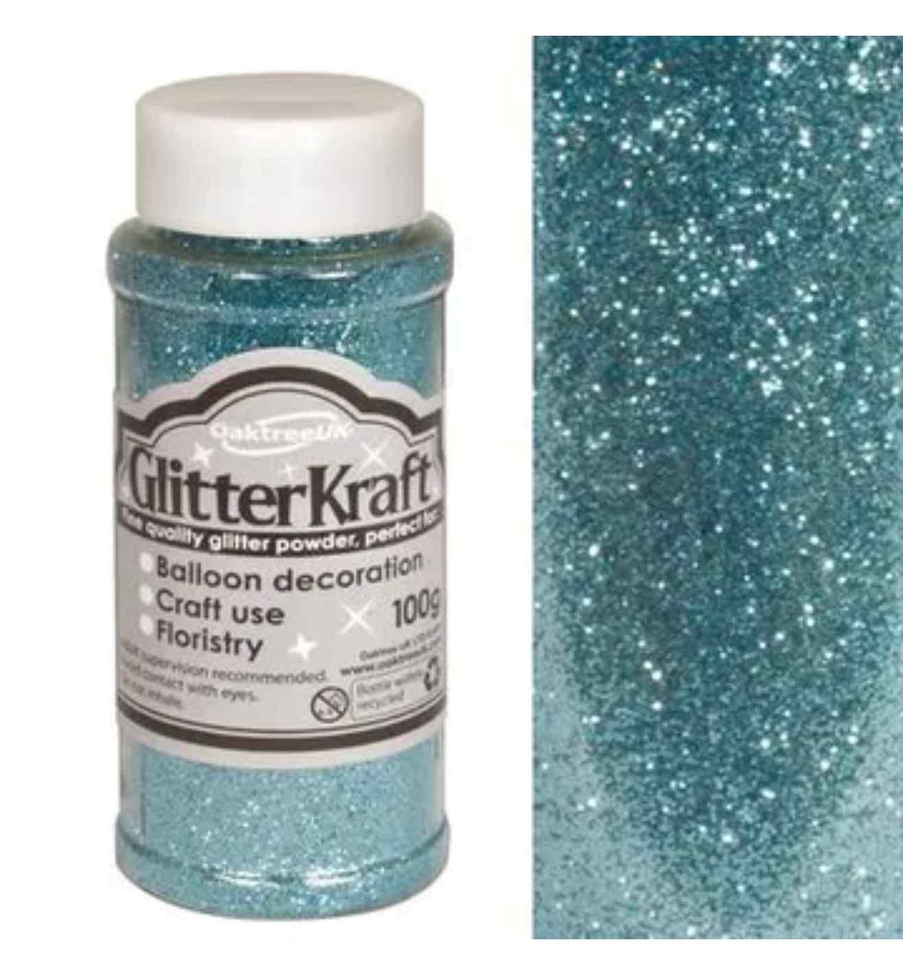 Glitter Kraft Fine Glitter 100g - Light Blue