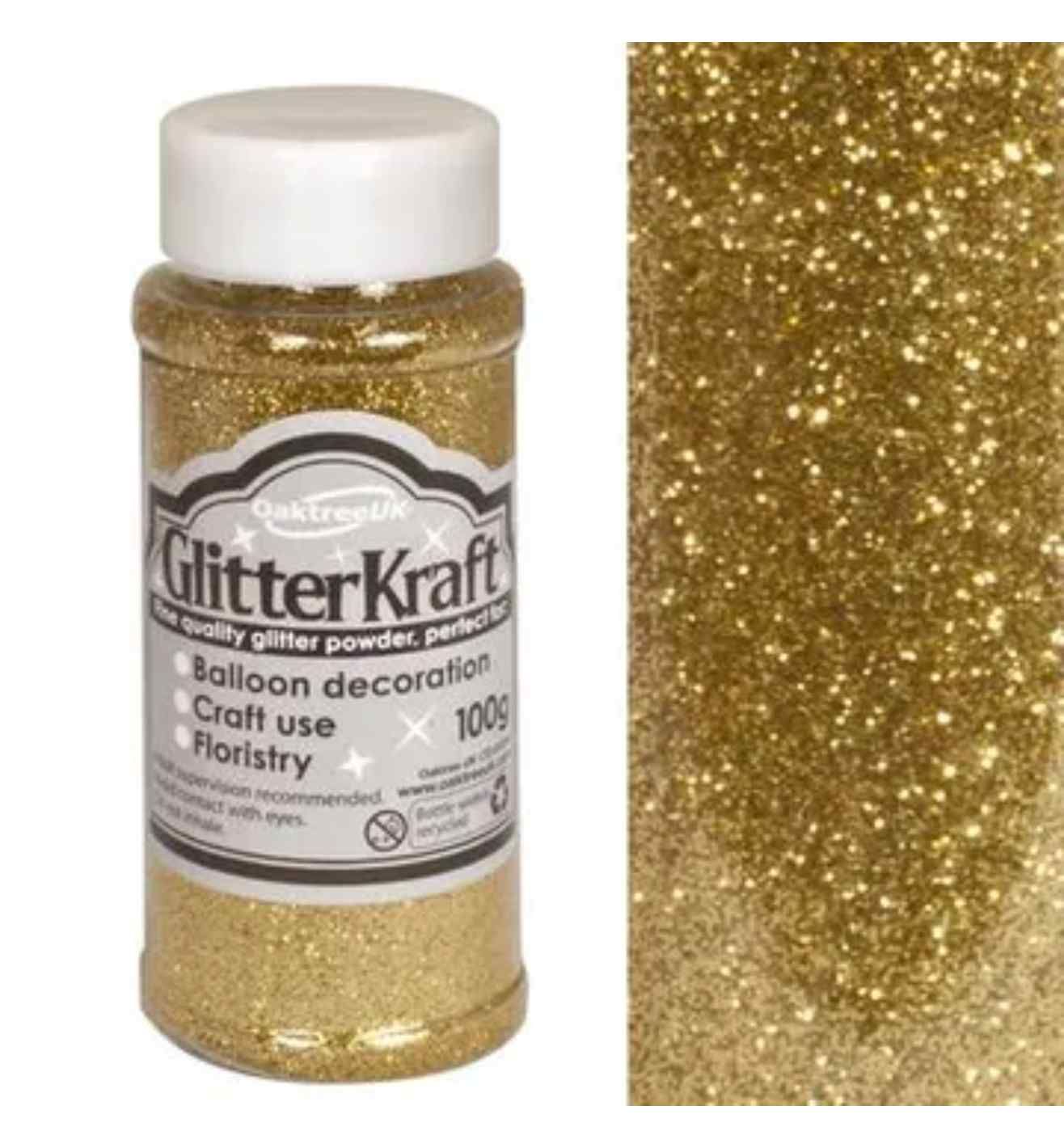 Glitter Kraft Fine Glitter 100g - Gold