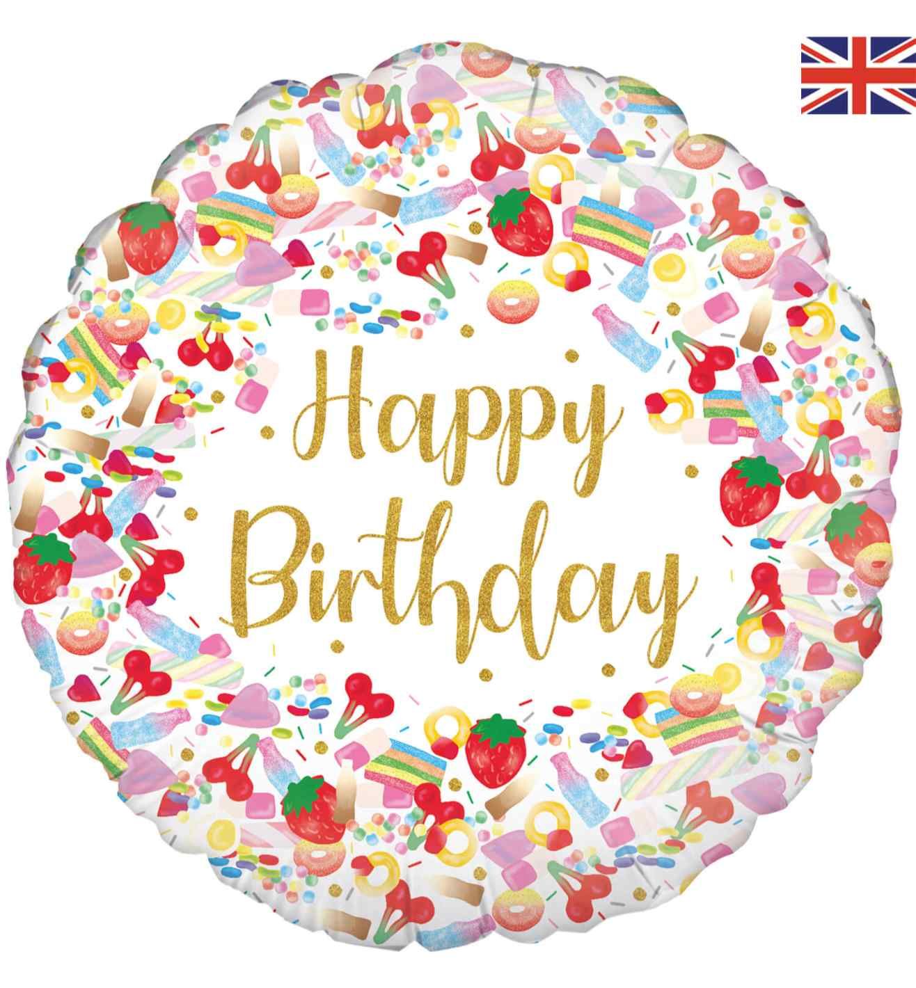 18" Oaktree Happy Birthday Pick n Mix Round