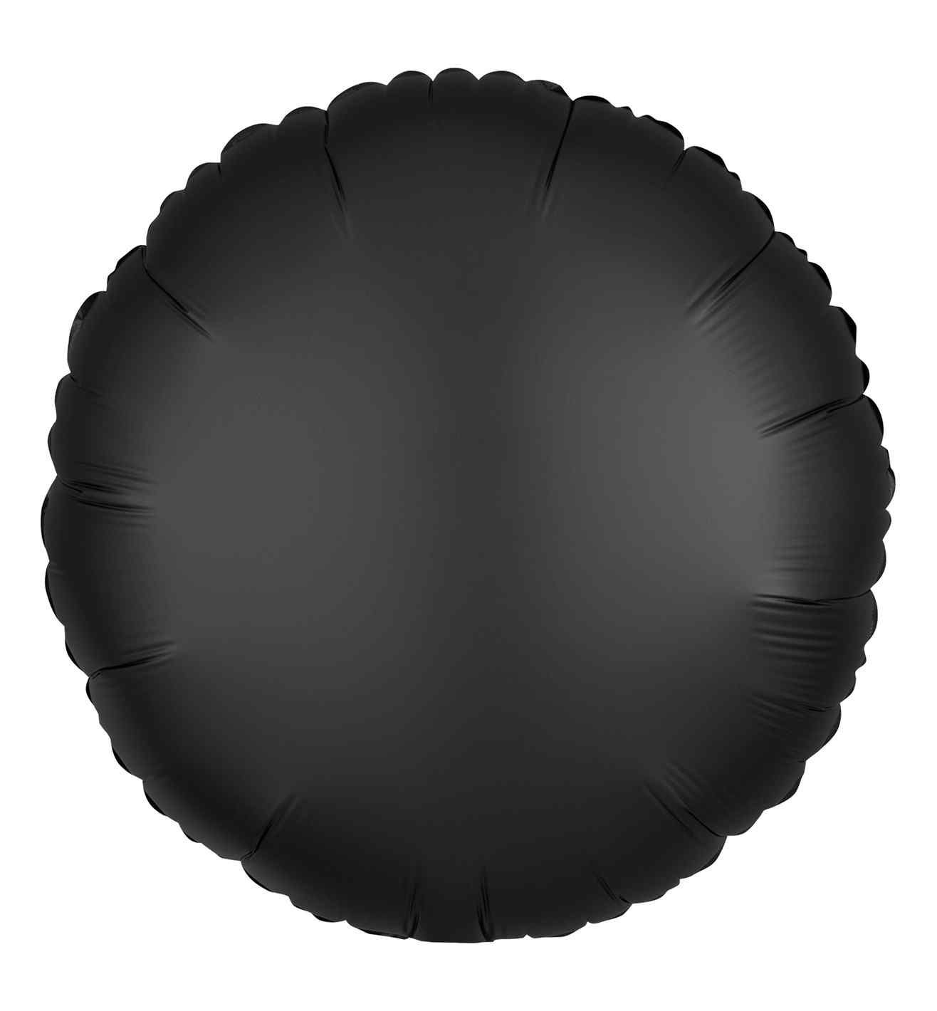 17" Onyx Round Satin Luxe Foil Balloon Anagram - Unpackaged
