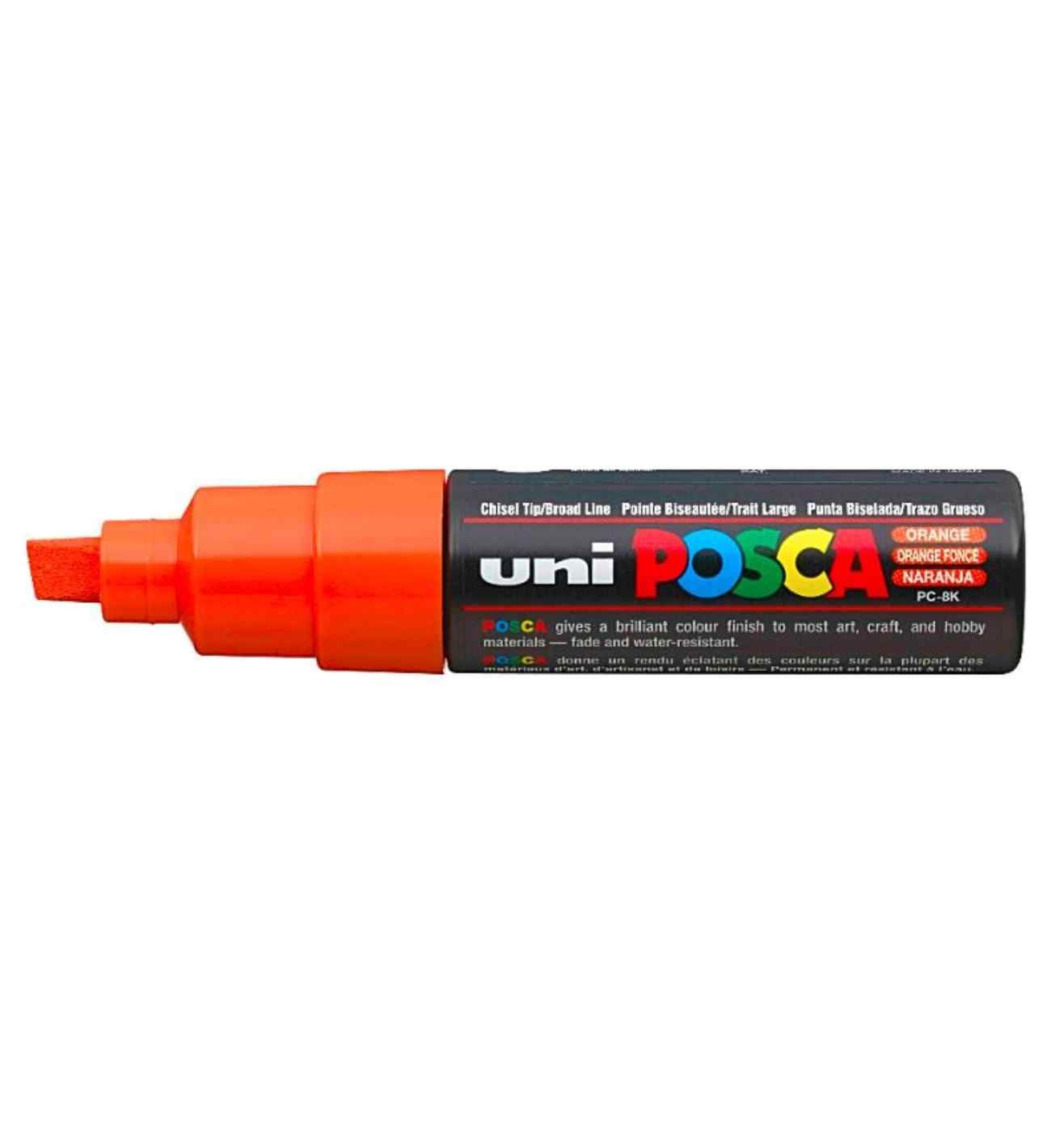 Orange POSCA Broad Chisel Tip