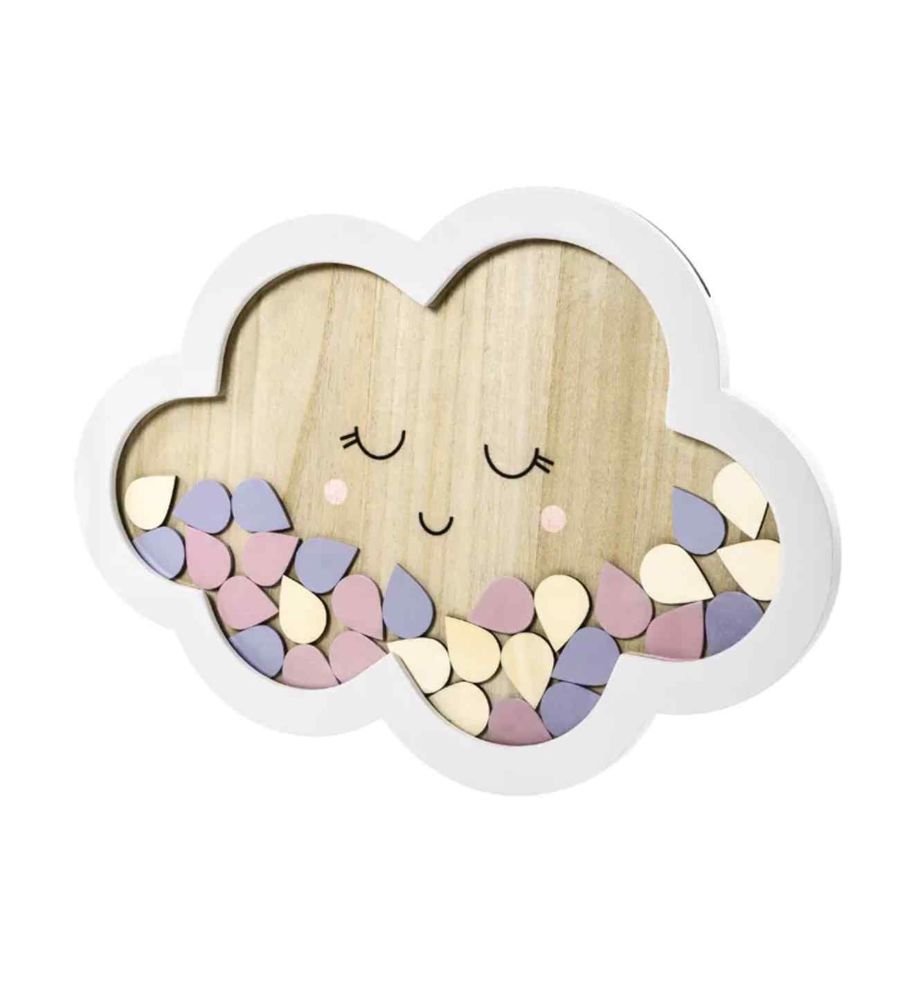 Wooden Guest Book - Cloud