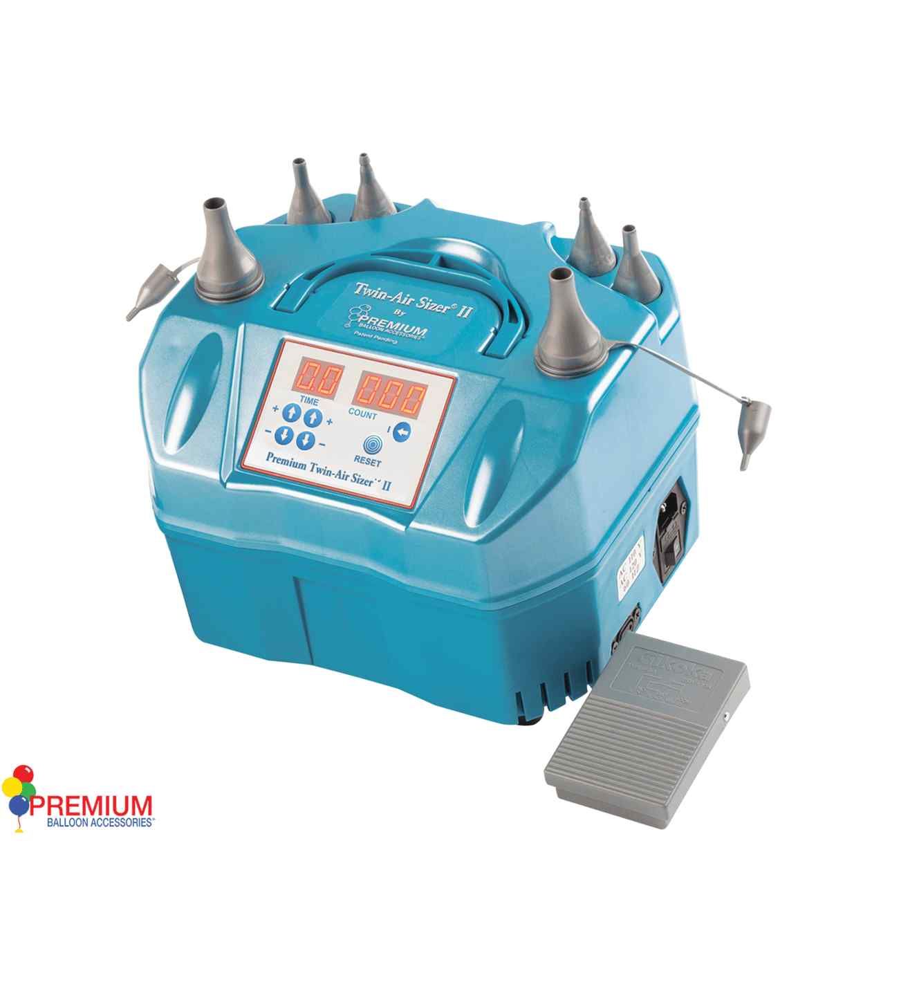Premium Twin Air Sizer Balloon Inflator 230V Euro & UK