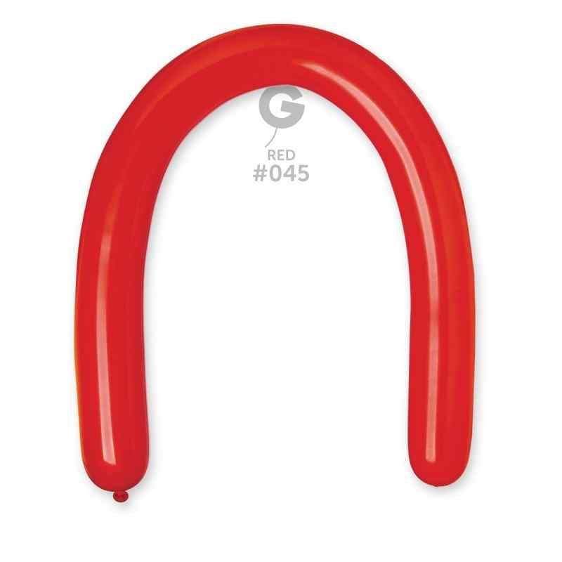 3" Gemar Red Modelling Balloon 50ct
