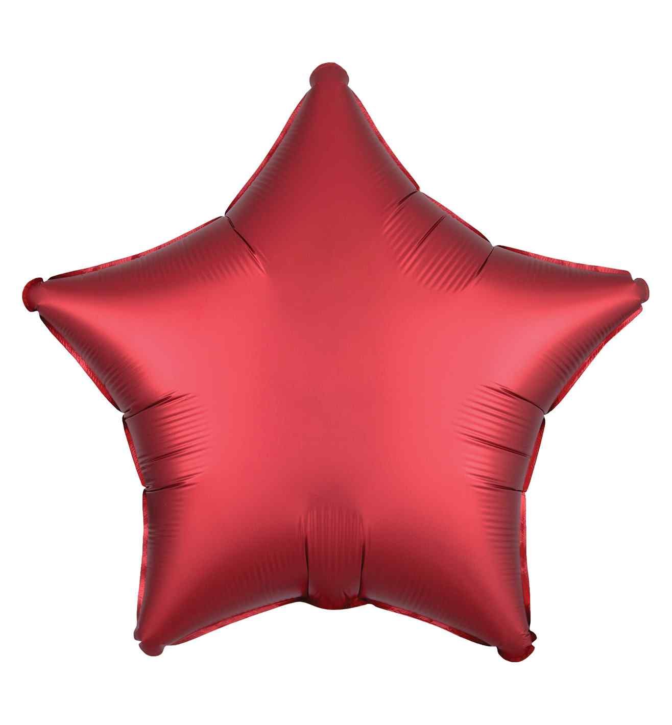 17" Sangria Star Satin Luxe Foil Balloon Anagram - Unpackaged