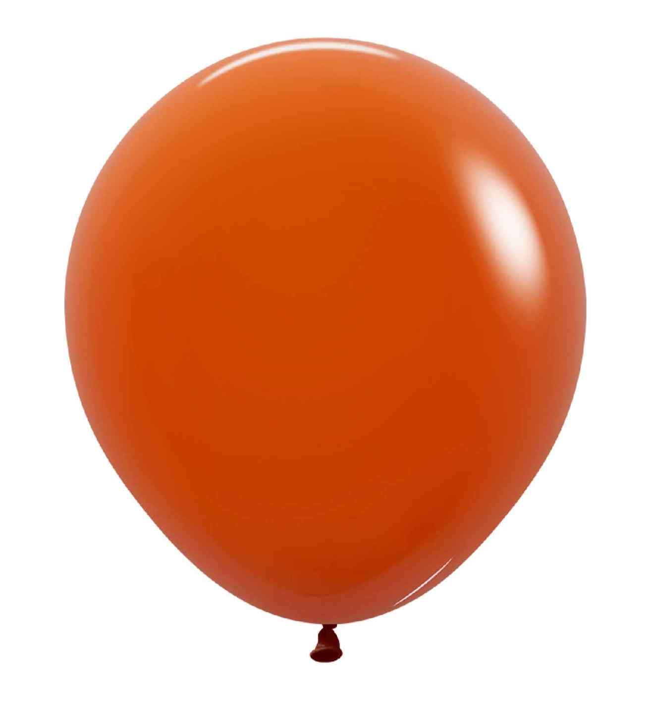 18" Sempertex Fashion Sunset Orange 25ct