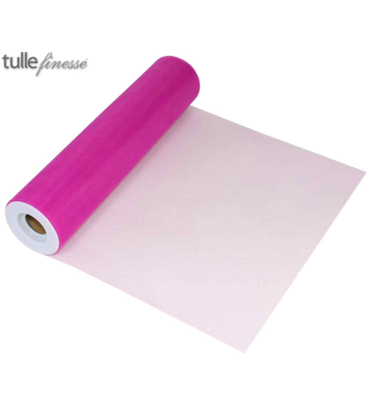Tulle Finesse Fuchsia 12" x 25yds