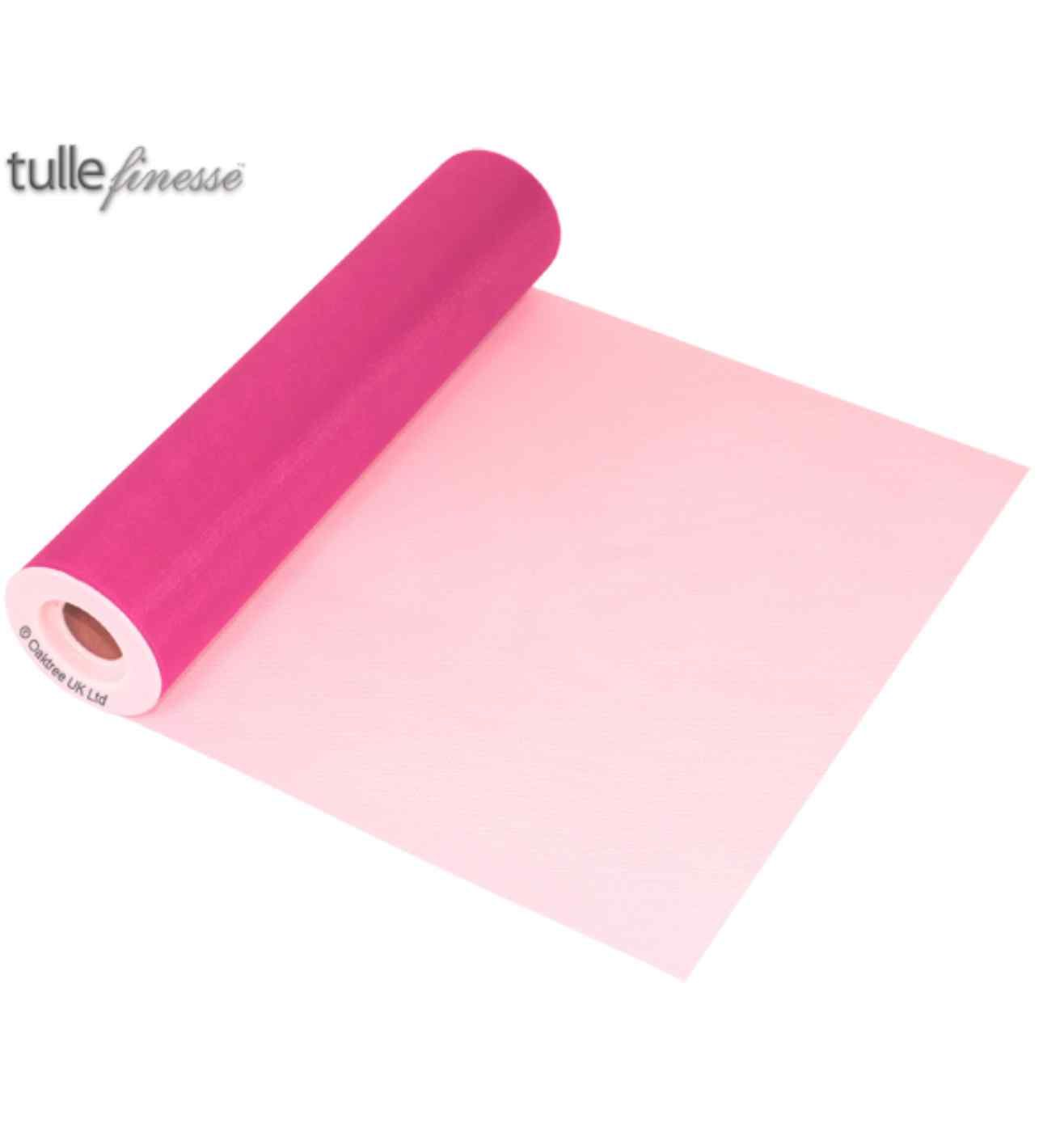 Tulle Finesse Hot Pink 12" x 25yds