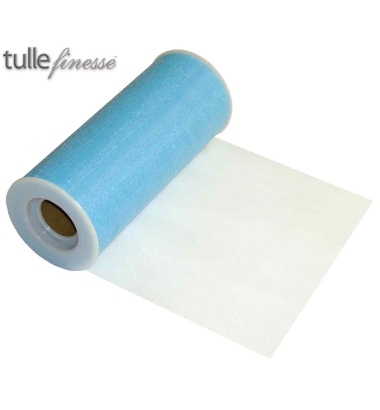 Tulle Finesse Light Blue 6" x 25yds