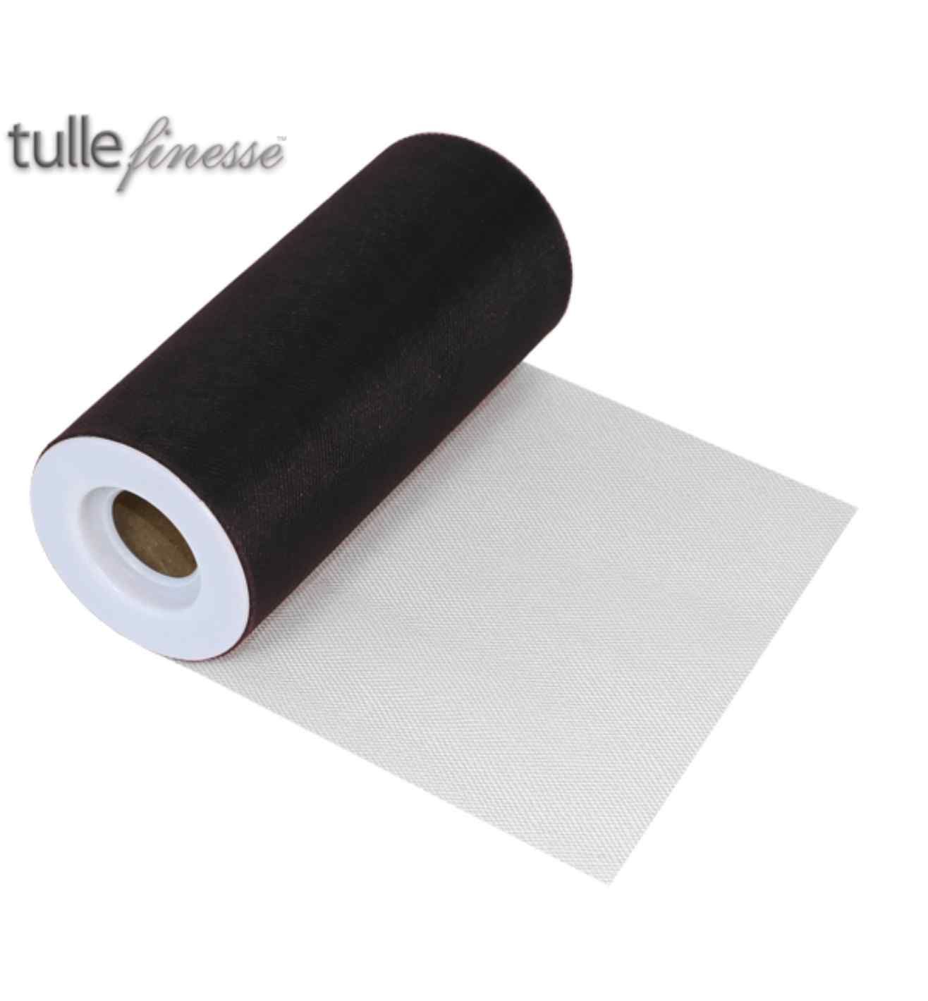 Tulle Finesse Black 6" x 25yds