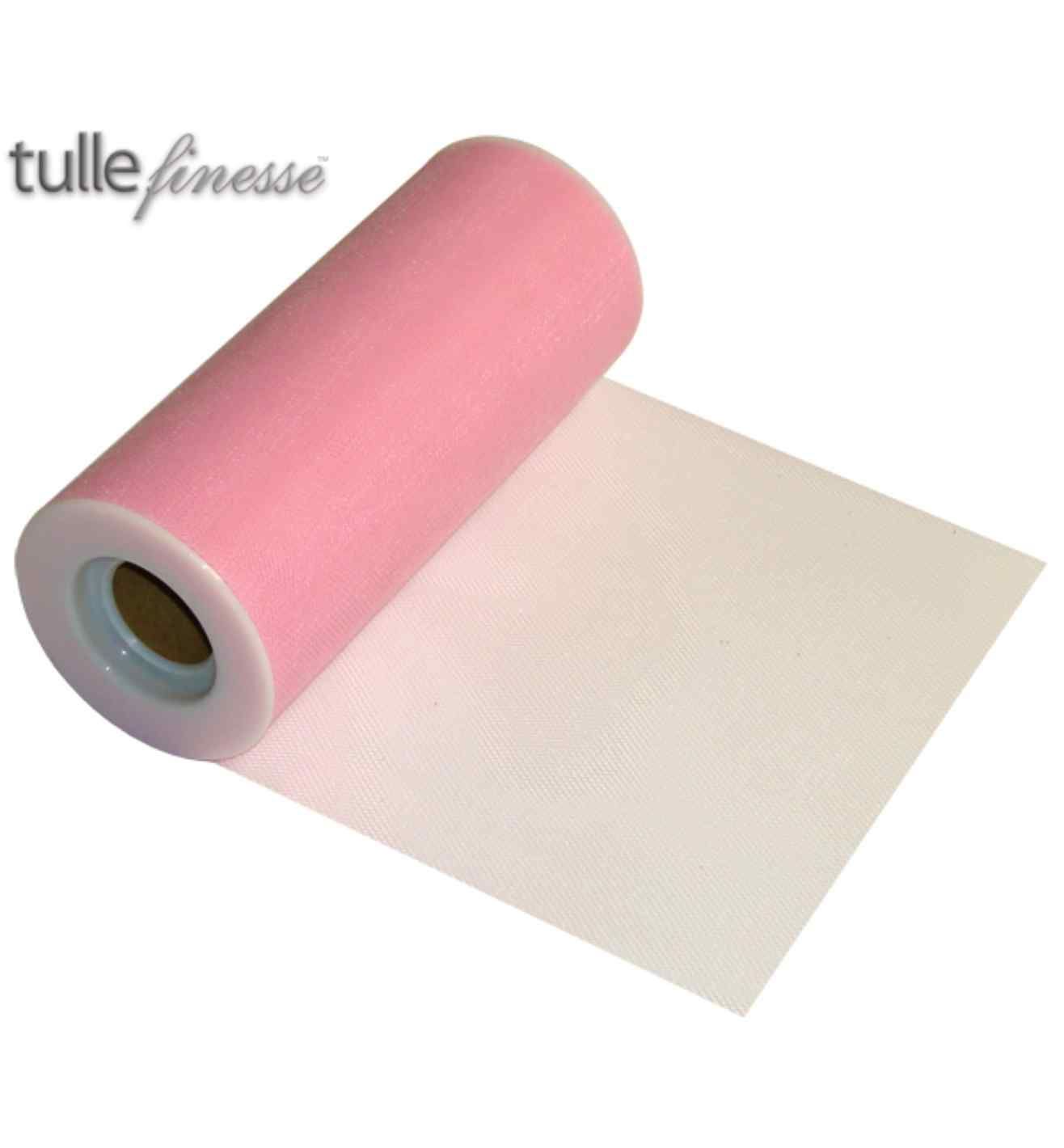 Tulle Finesse Light Pink 6" x 25yds